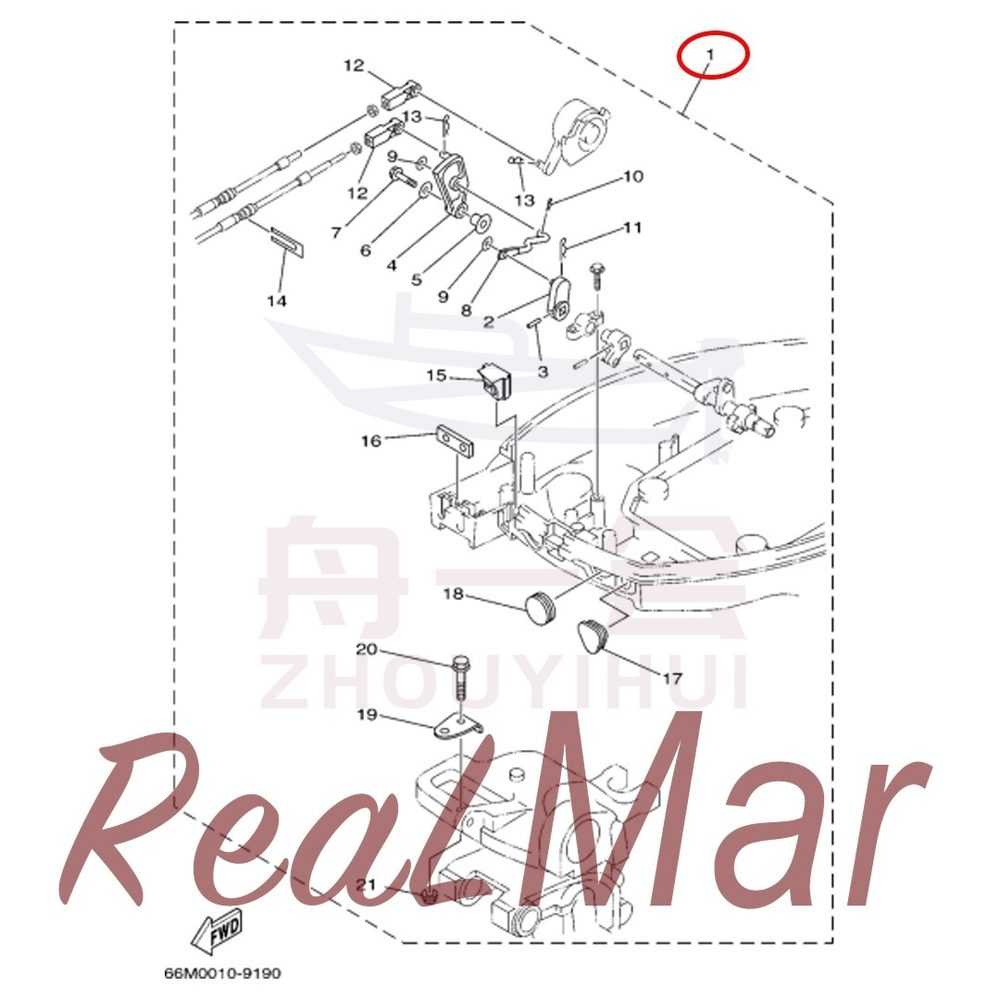 FIG. 20 REMO CON ATTACHMENT 爆炸图