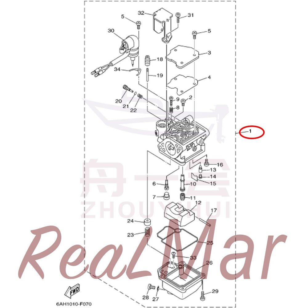 FIG.     7   CARBURETOR 爆炸图
