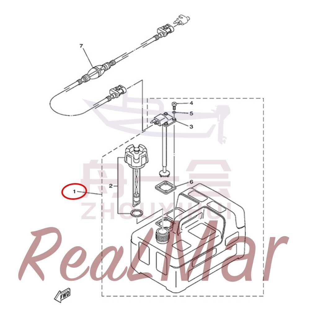 FIG. 21 FUEL TANK 爆炸图