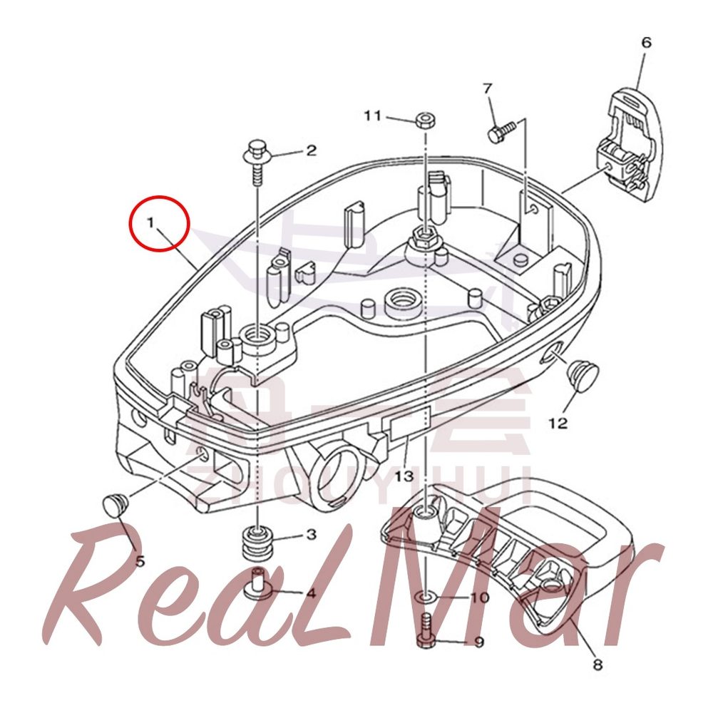 FIG. 14 BOTTOM COWLING 爆炸图