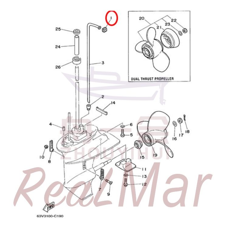 FIG.   18   LOWER CASING & DRIVE 2 爆炸图
