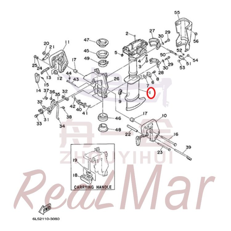 FIG. 8 UPPER CASING & BRACKET 爆炸图
