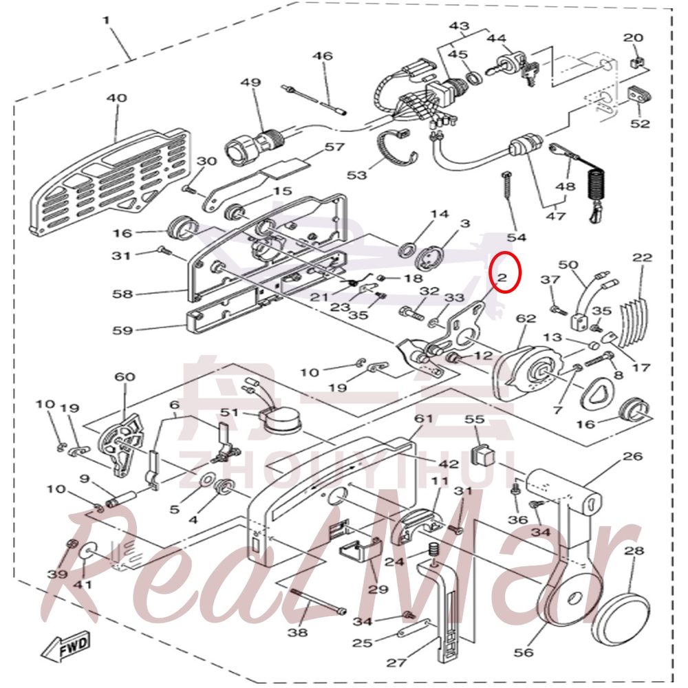 FIG. 27 REMOTE CONTROL ASSY 爆炸图