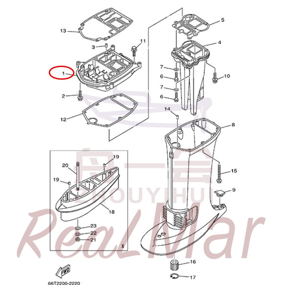 FIG.   22   UPPER CASING 爆炸图