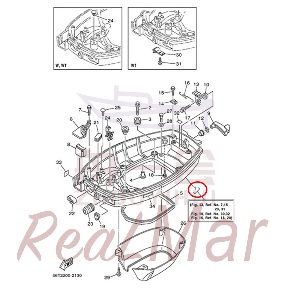 FIG.   13   BOTTOM COWLING 爆炸图