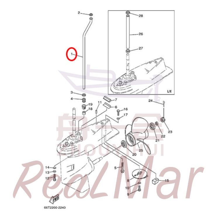 FIG.   24   LOWER CASING & DRIVE 2 爆炸图