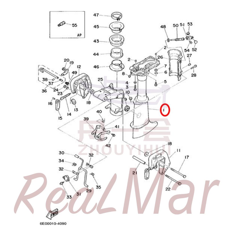 FIG.   10    UPPER CASING . BRACKET 爆炸图