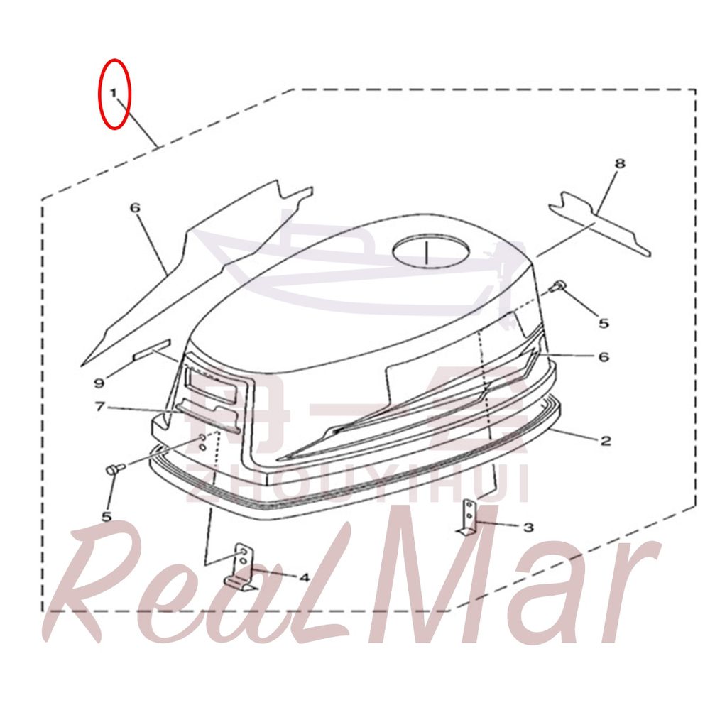FIG.     1    TOP COWLING 爆炸图