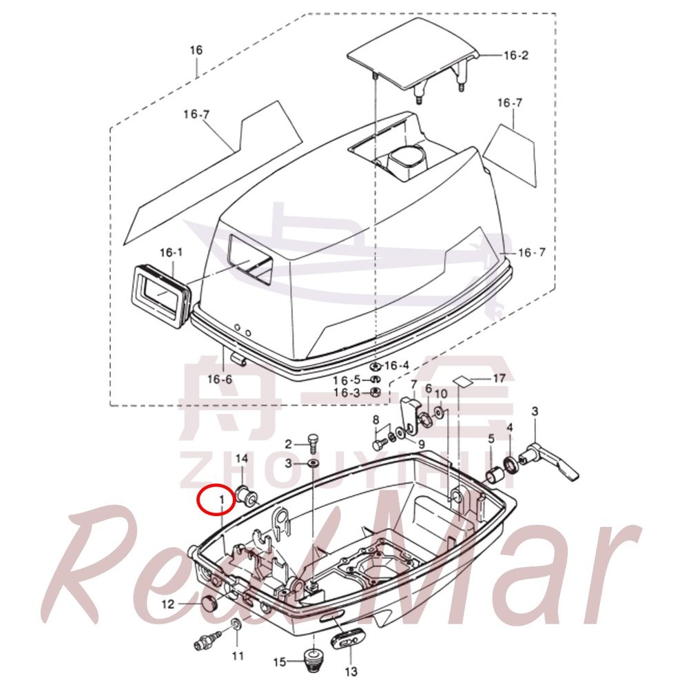 Fig. 13      MOTOR COVER 爆炸图