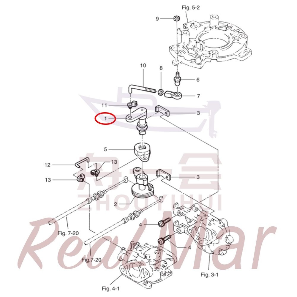 Fig. 6      THROTTLE MECHANISM 爆炸图