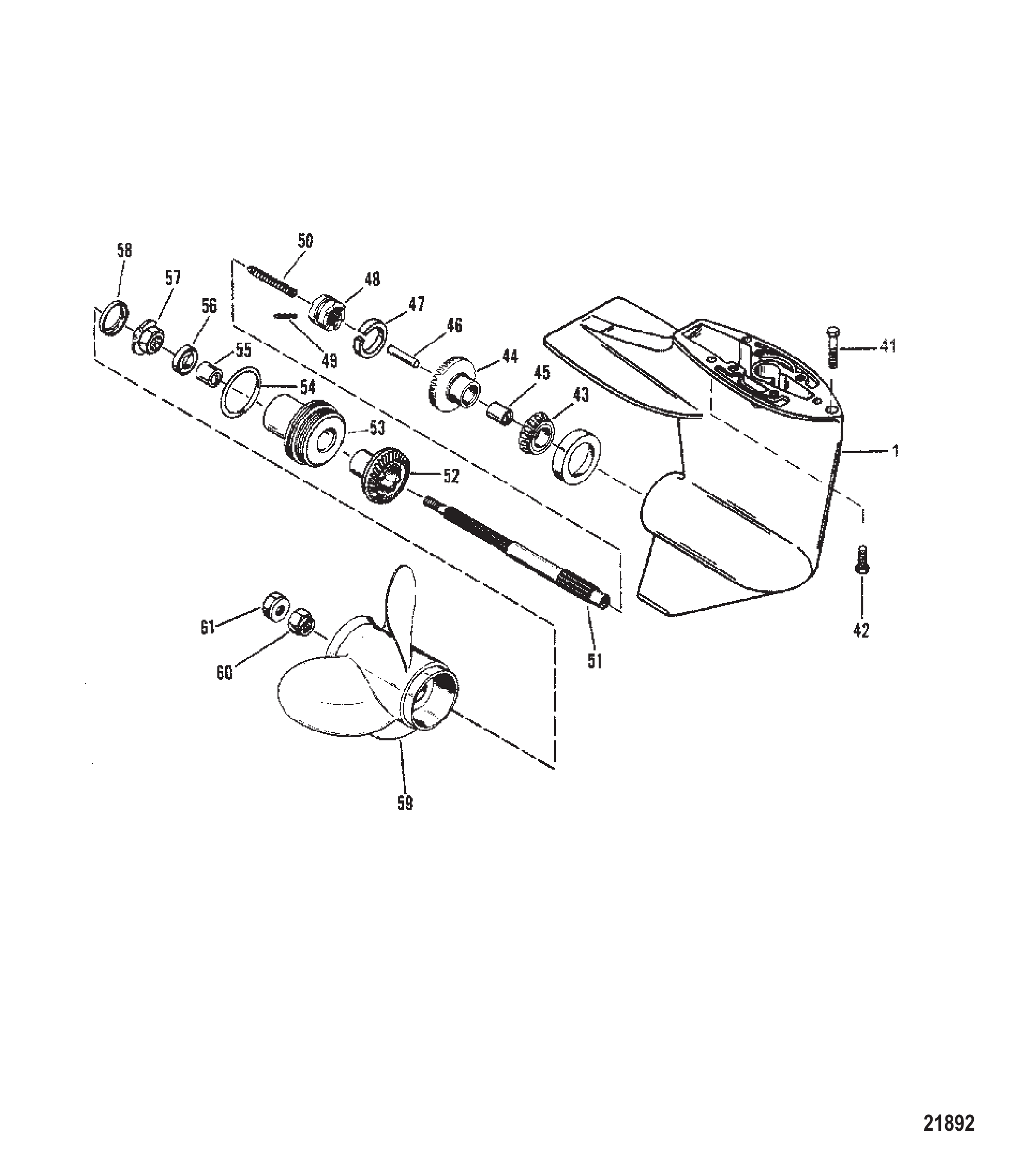 Gear Hsg (Propshaft)(Design I-Refer to Driveshaft Drawing)