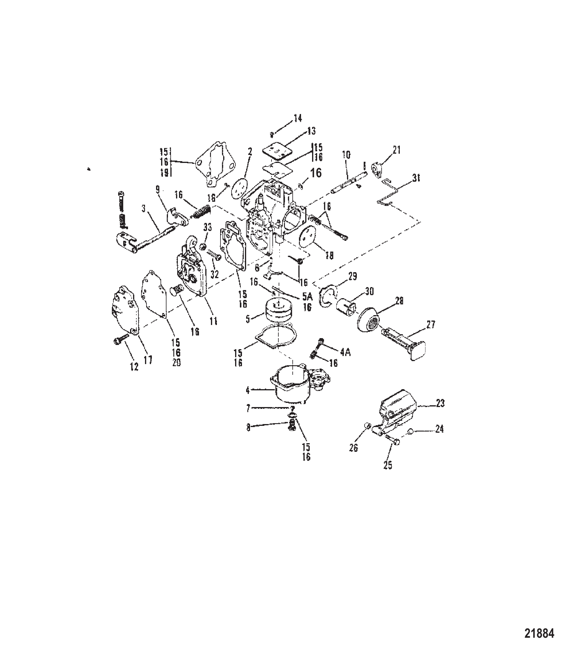 Carburetor Assembly (SeaPro/Marathon 10)