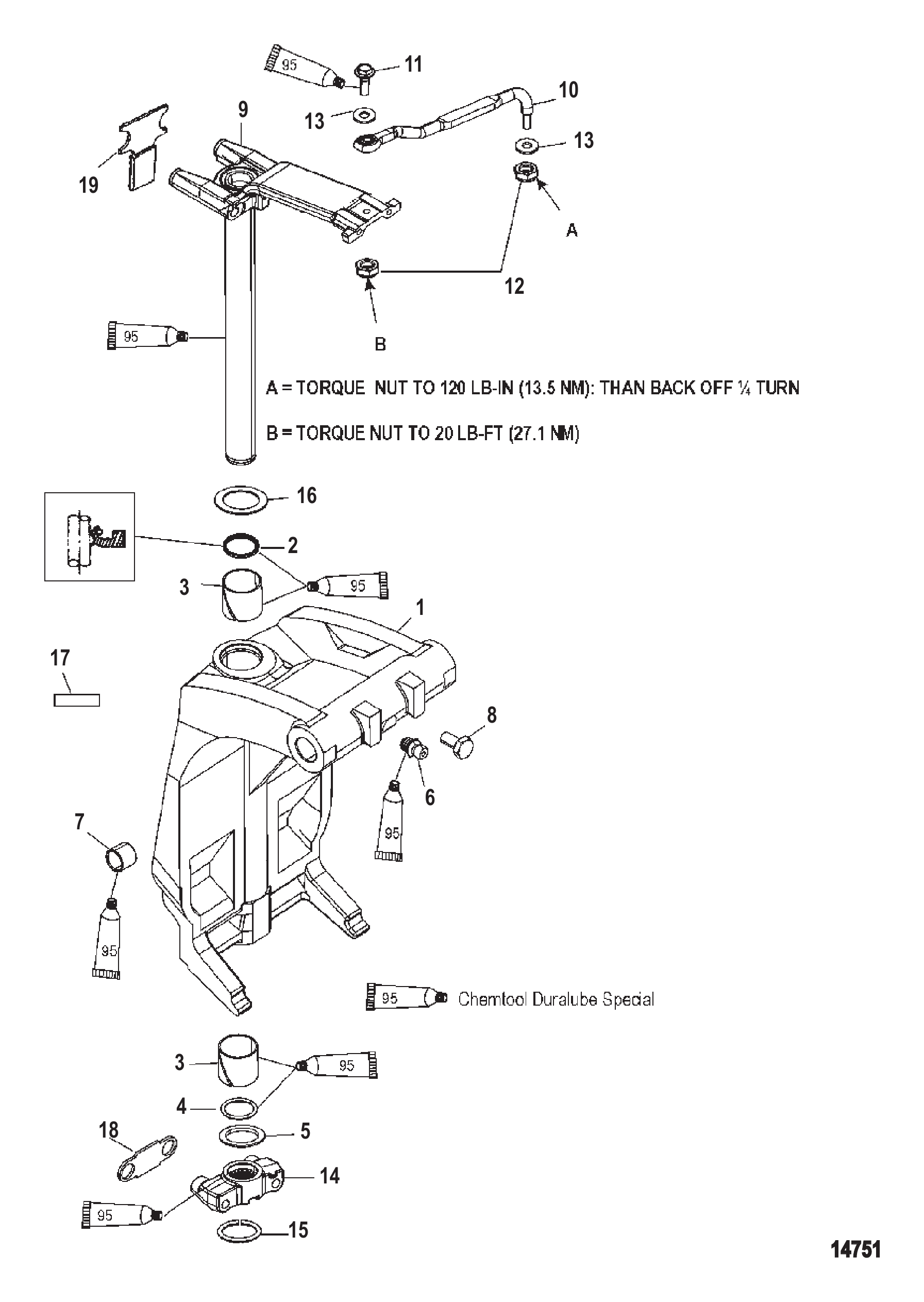 SWIVEL BRACKET AND STEERING ARM