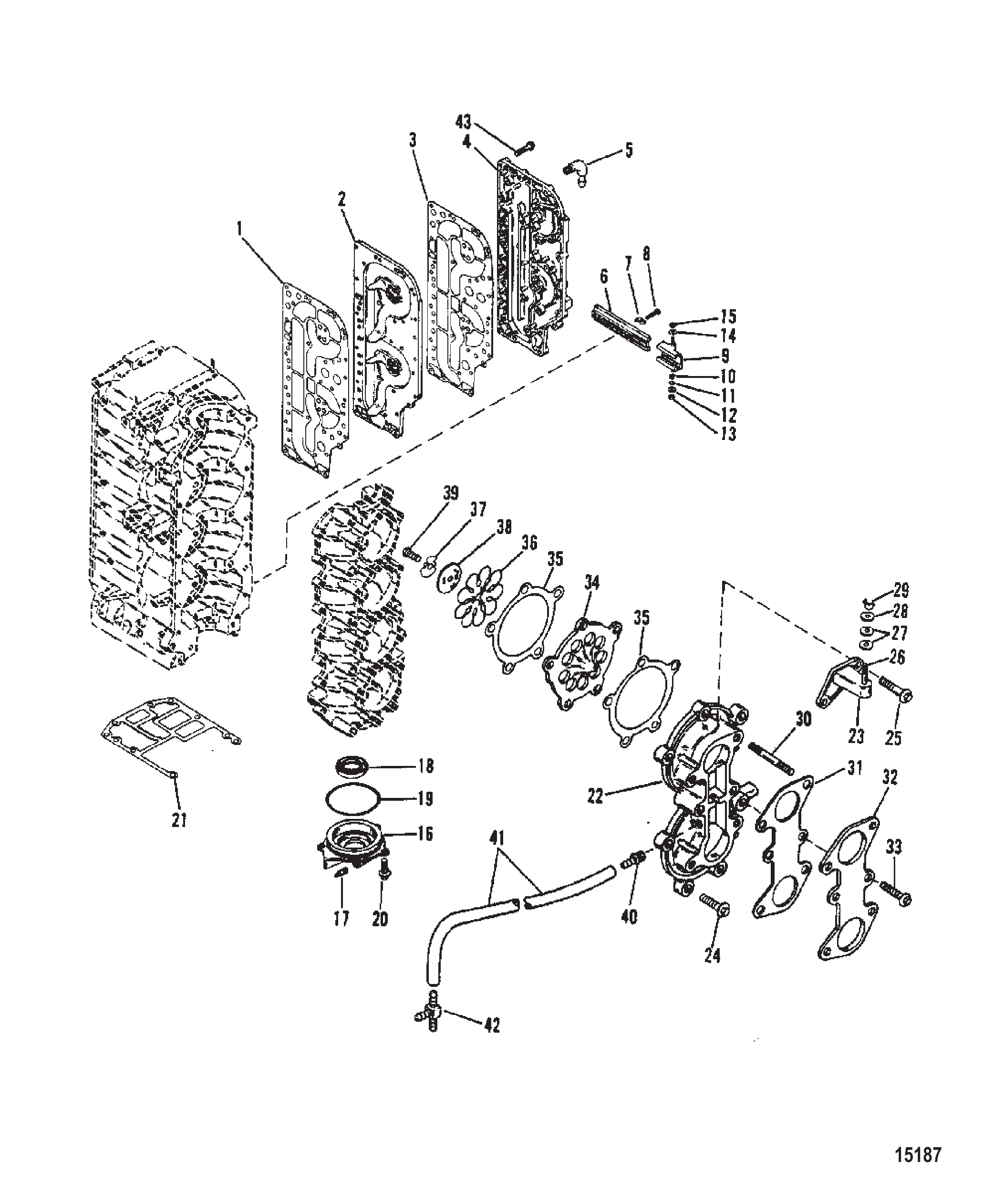 INDUCTION MANIFOLD AND REED BLOCK