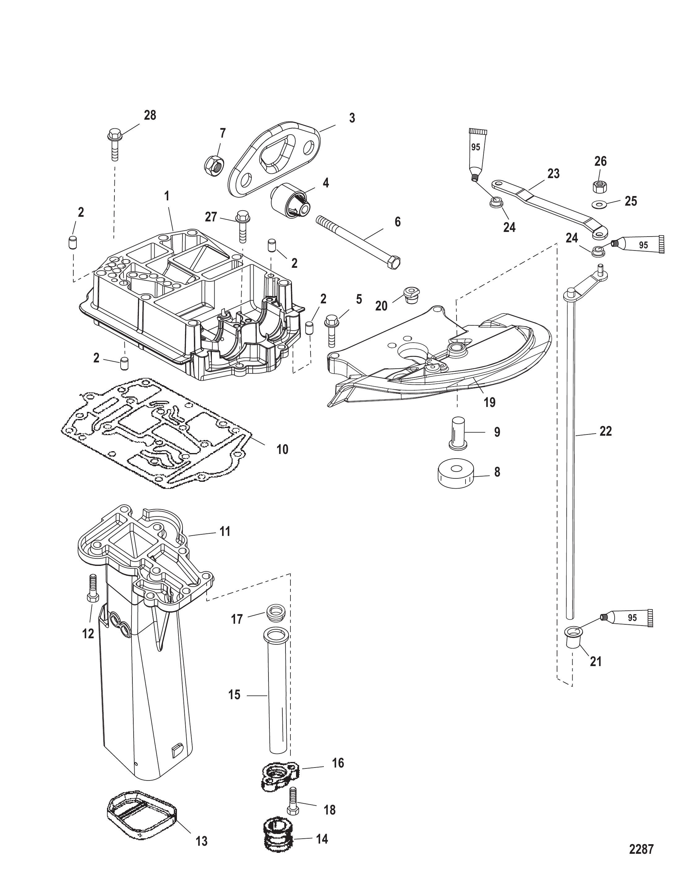 Exhaust Plate (S/N USA-0T801000/ BEL-0P268000 and Up)