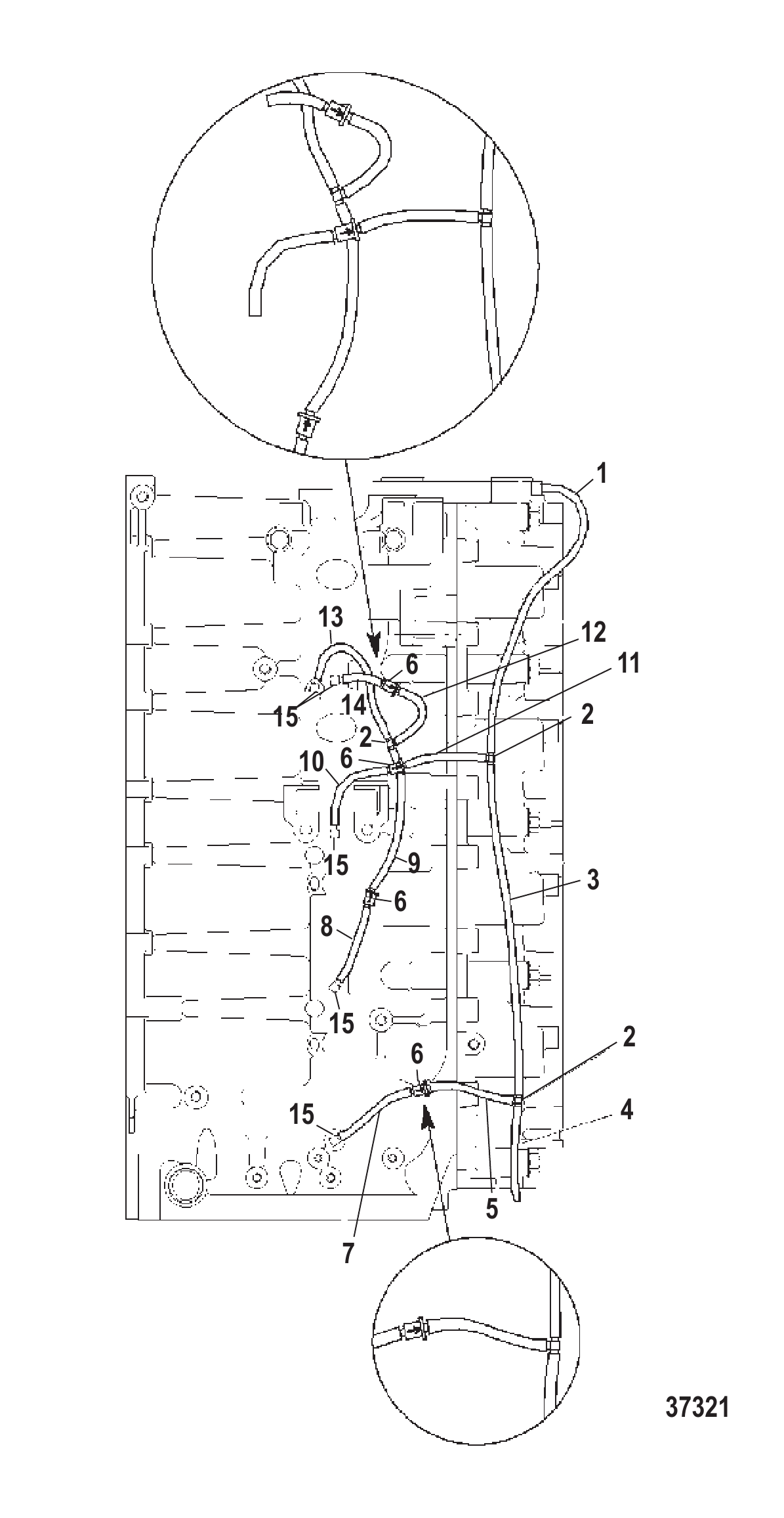BLEED SYSTEM S/#-USA-0G301751/BEL-9885505 AND UP