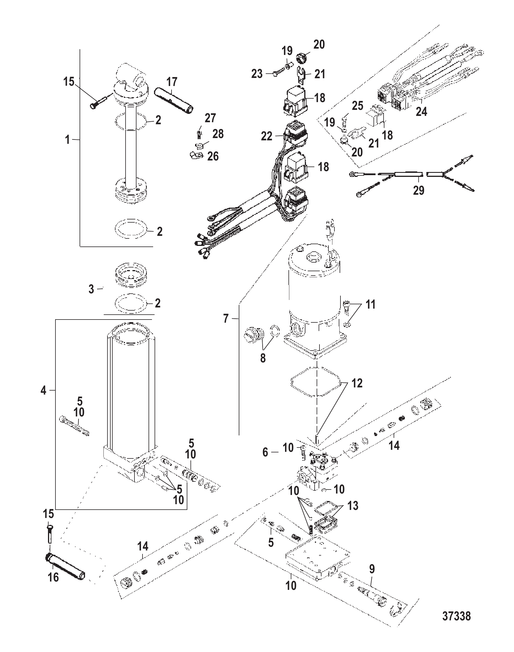 POWER TRIM (YELLOW FILL PLUG)(G359968/9934137 AND UP