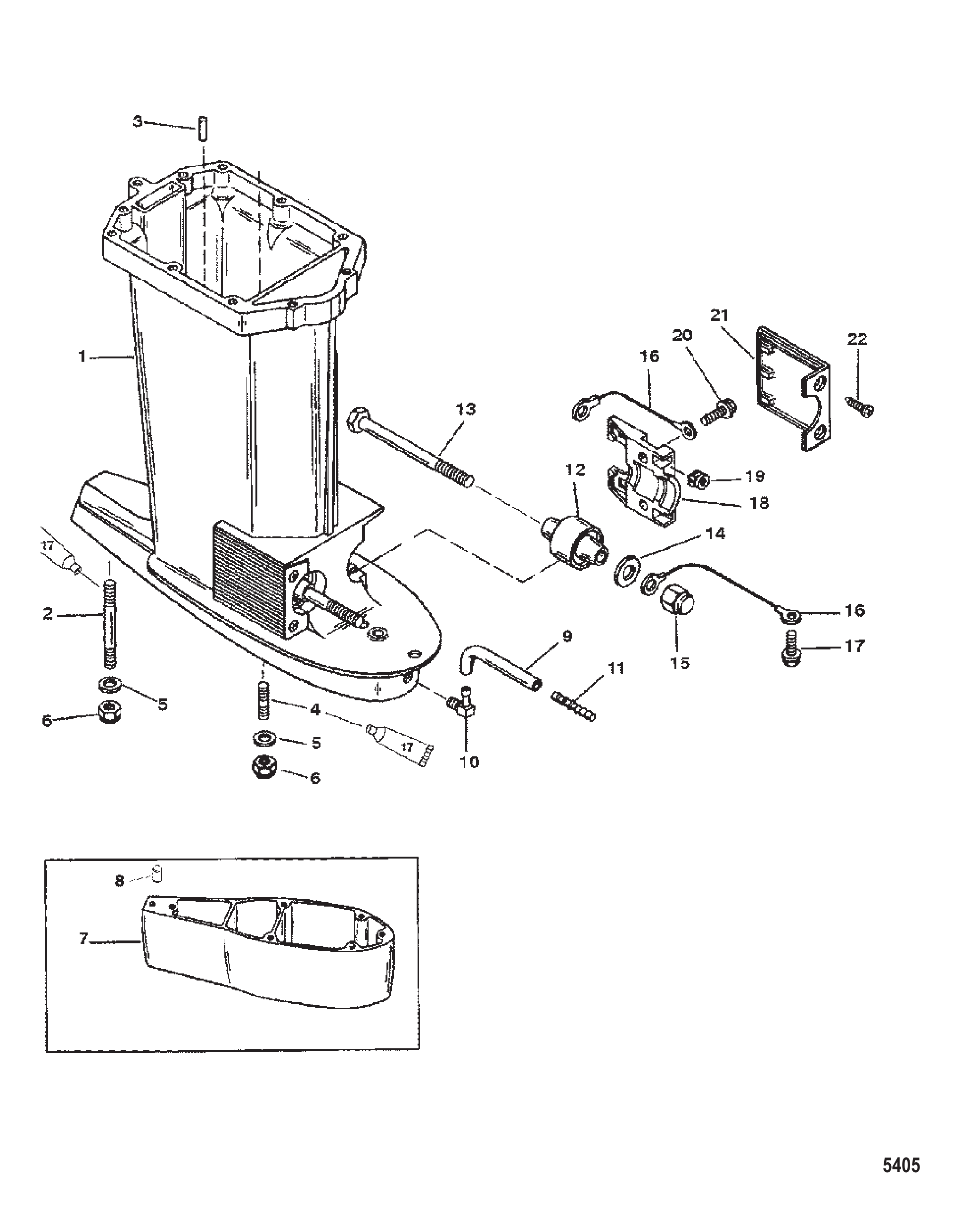 Driveshaft Housing USA-0T800999/ BEL-0P267999 and Below
