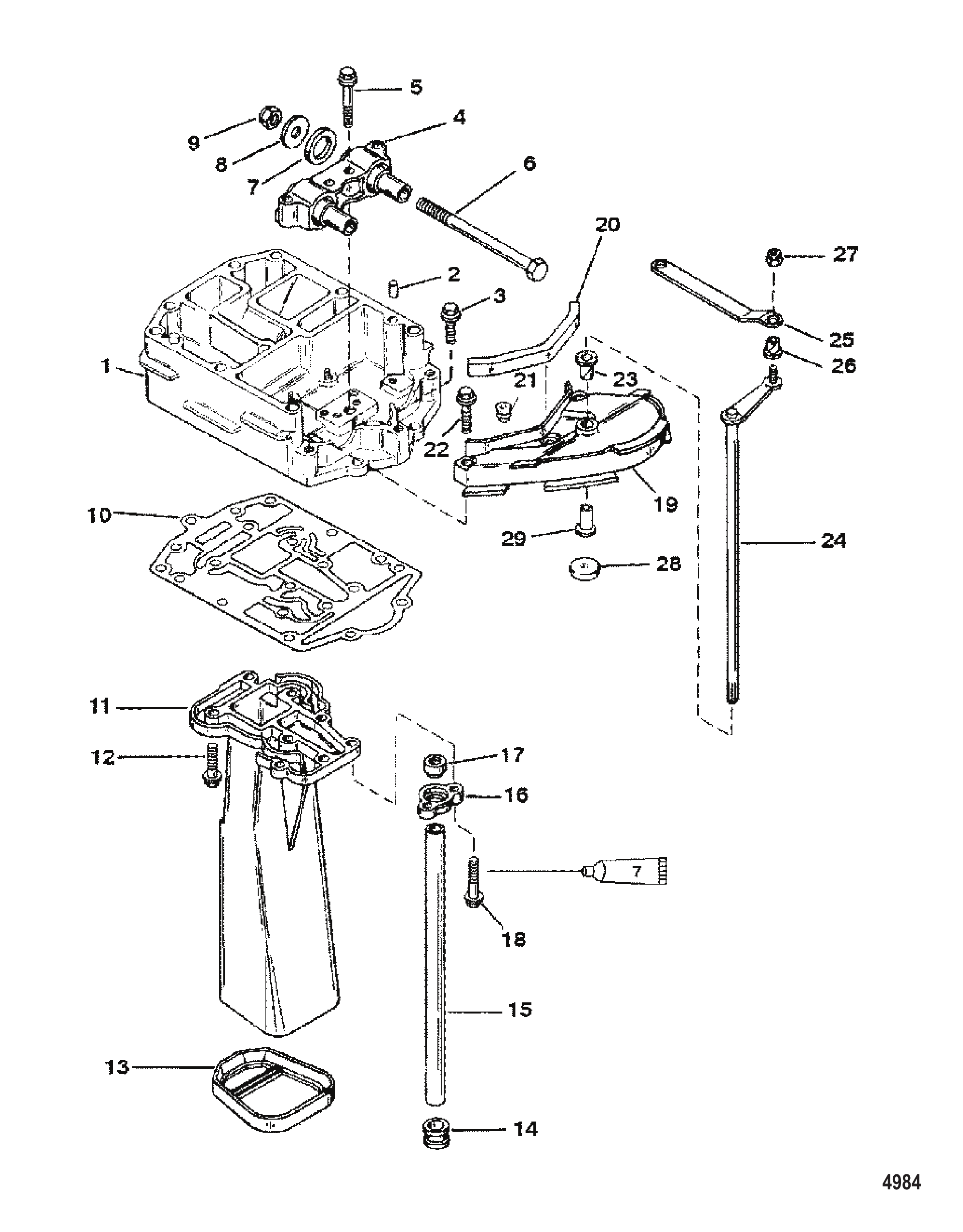 Exhaust Plate (S/N USA-0T800999/BEL-0P267999 and Below)