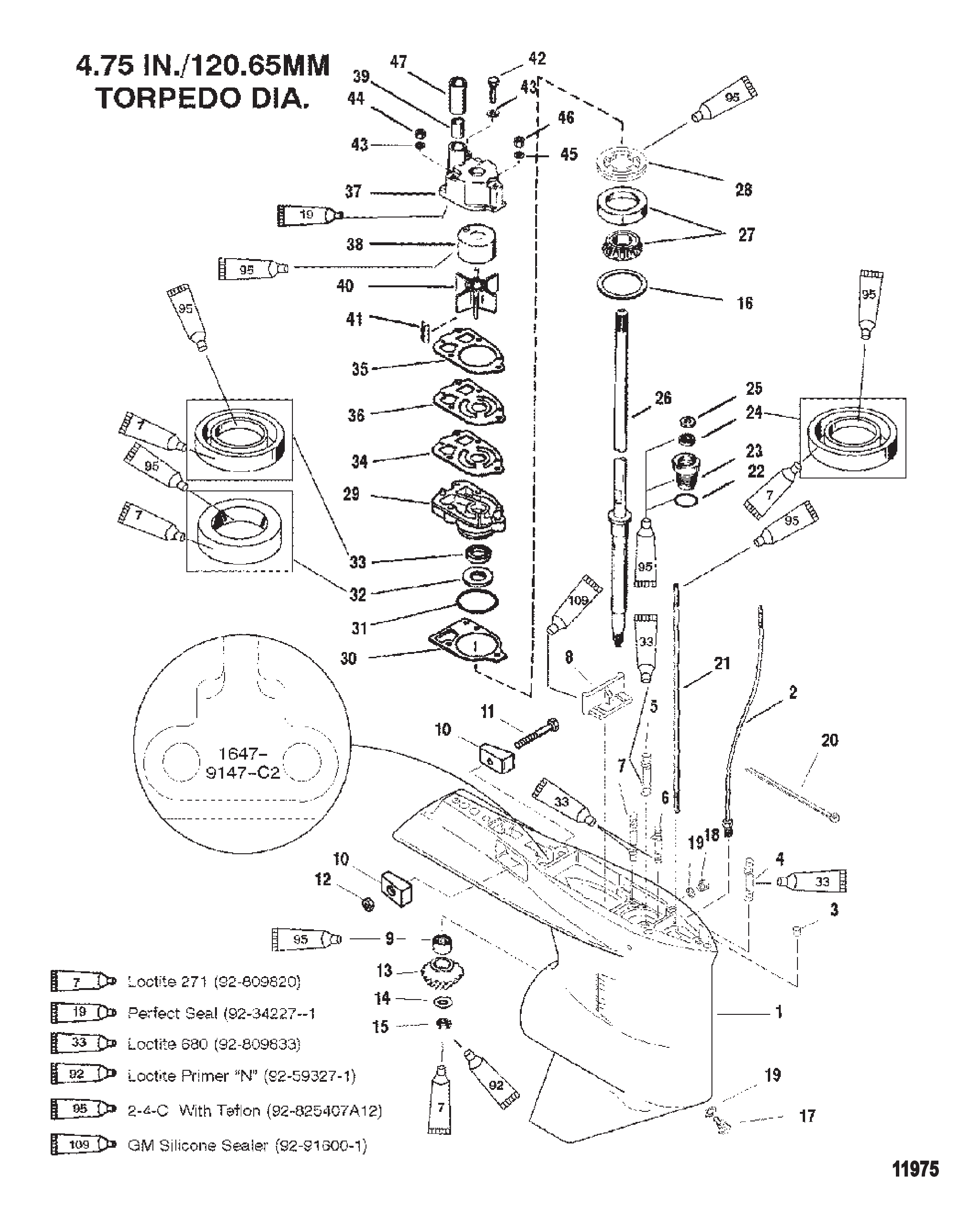 Gear Housing (Driveshaft-Standard-S/N-0G438000 & Up)