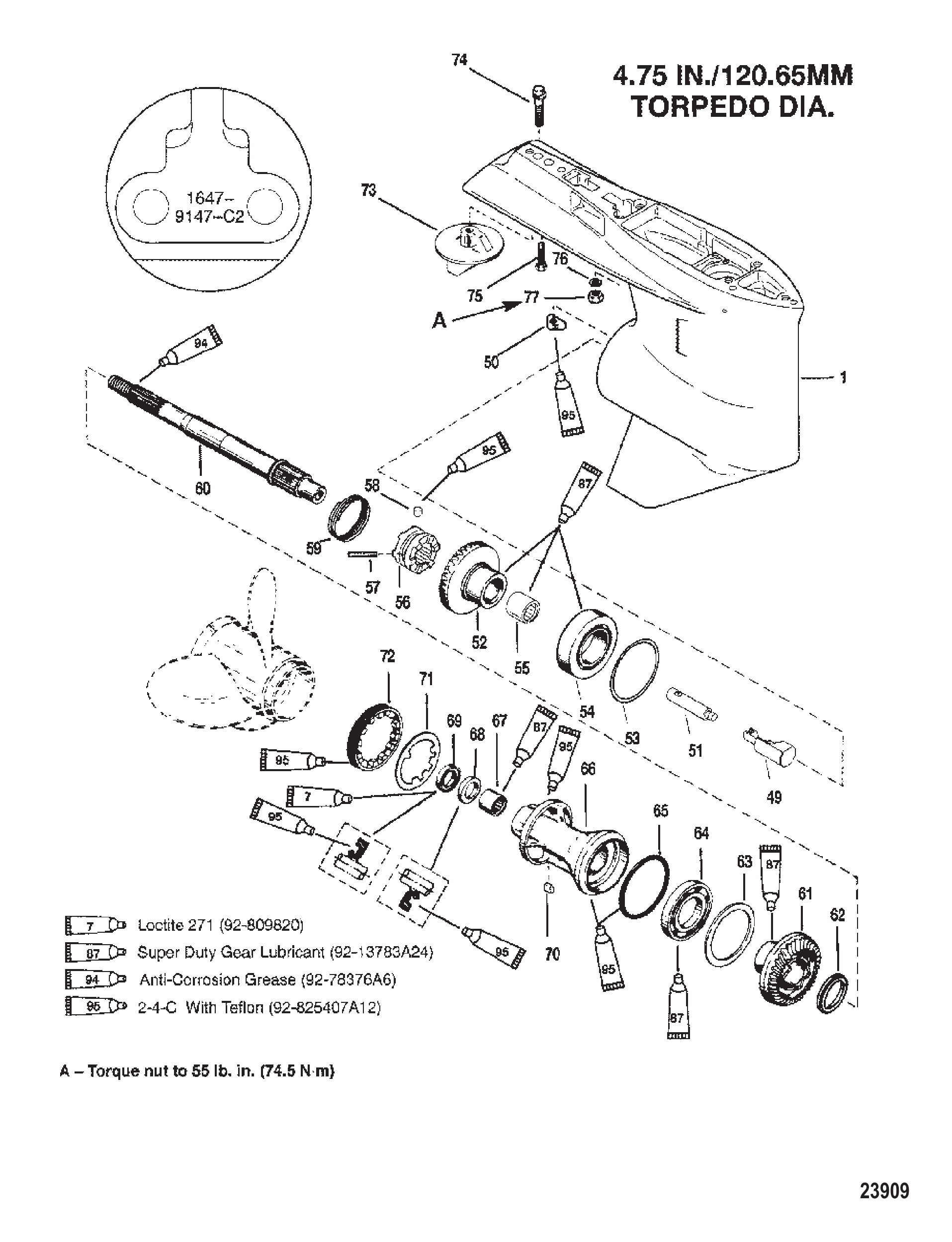 GEAR HOUSING (PROP SHAFT)(STANDARD ROTATION)