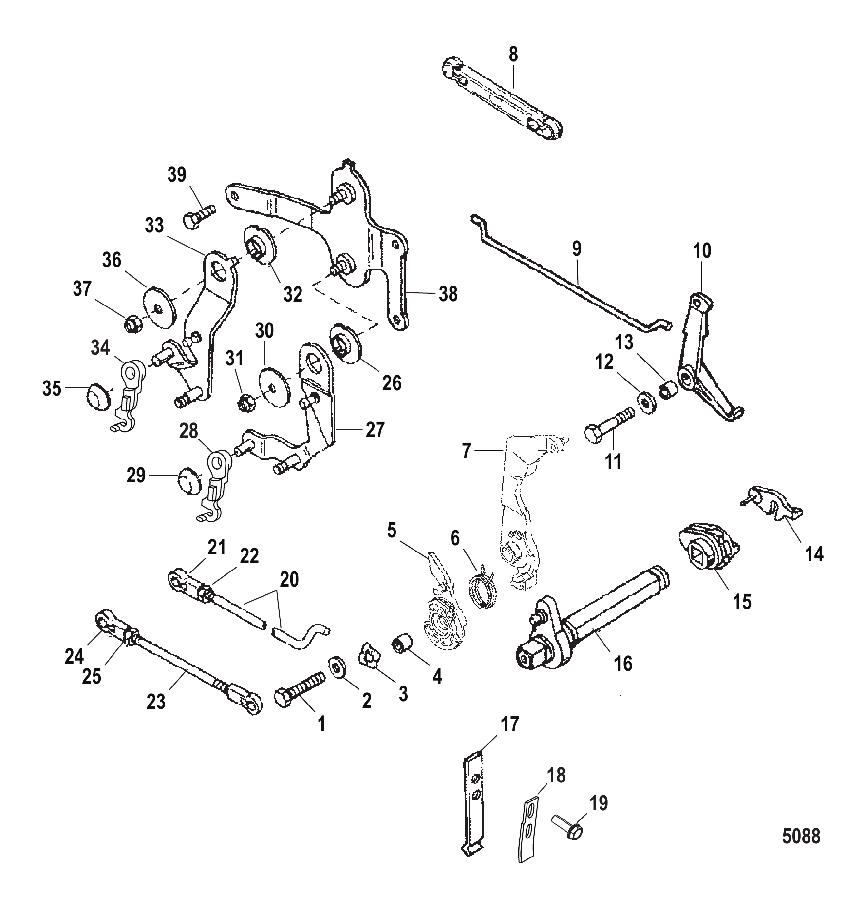Throttle and Shift Linkage (Remote Control)