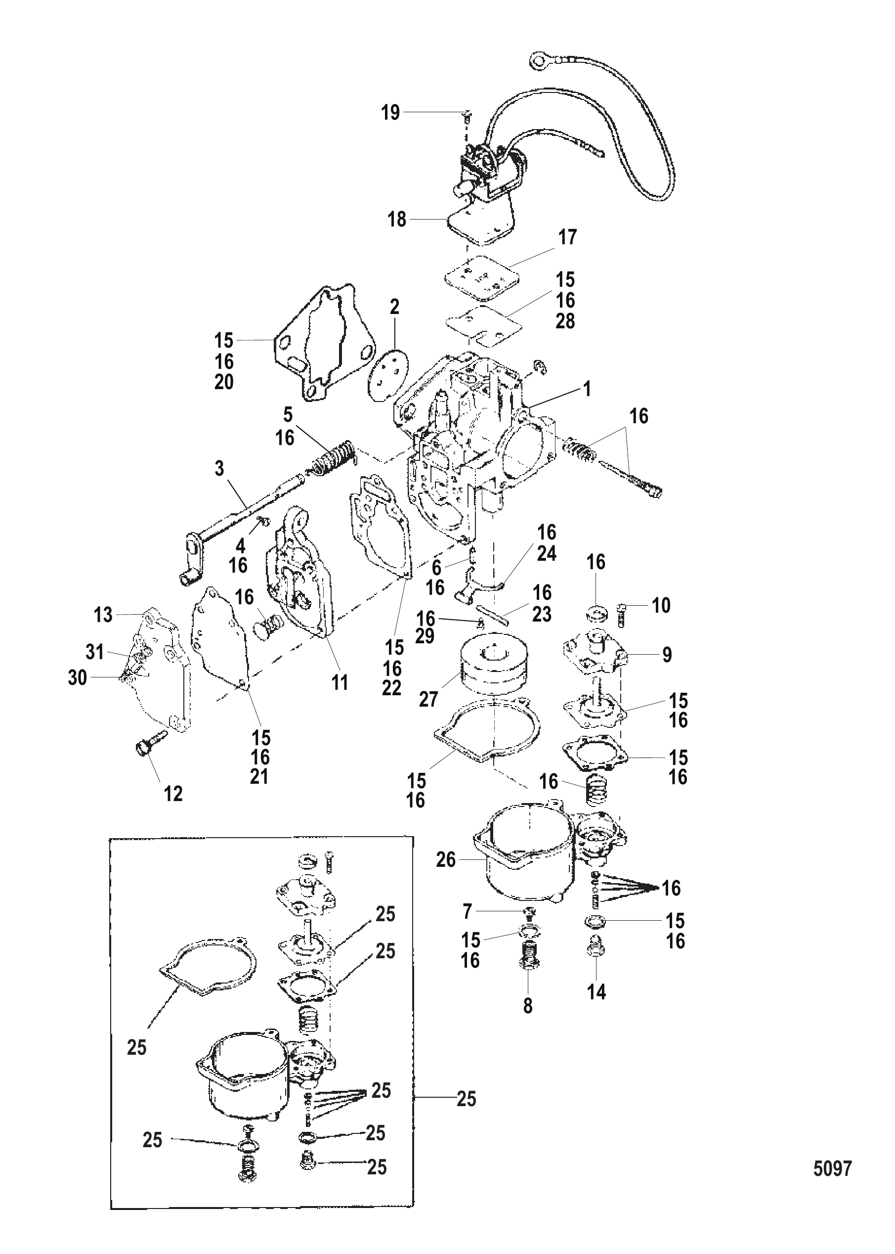 Carburetor (20/25/JET 20)