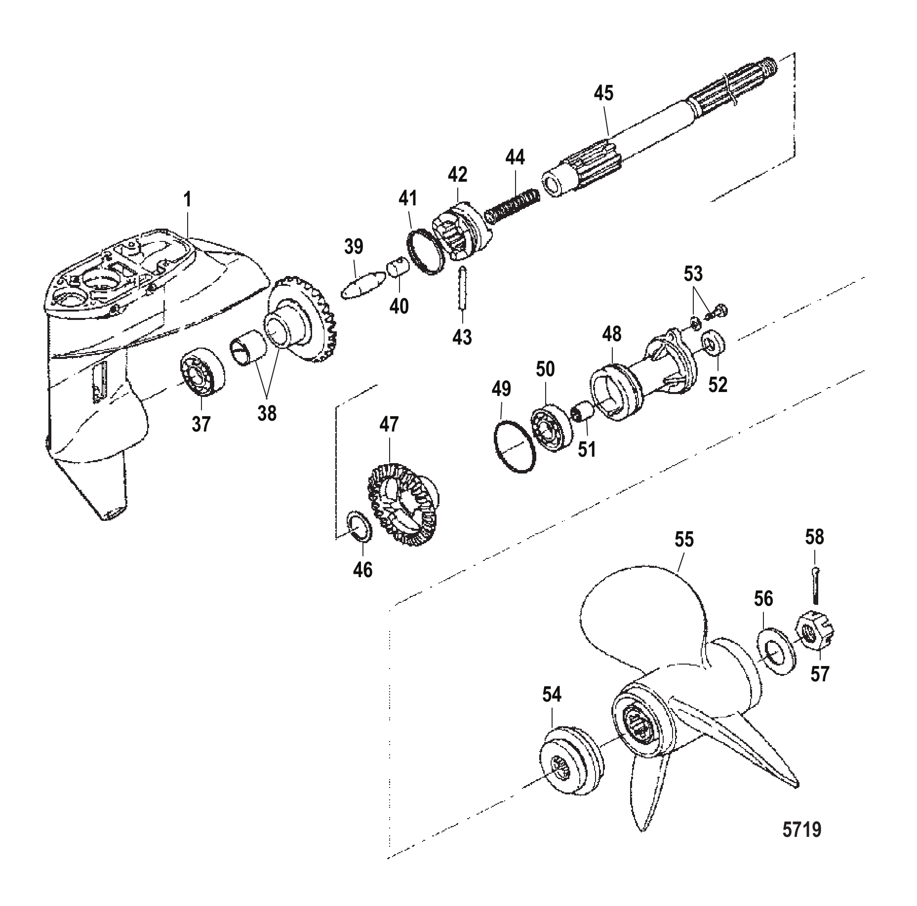 Gear Housing Propeller Shaft