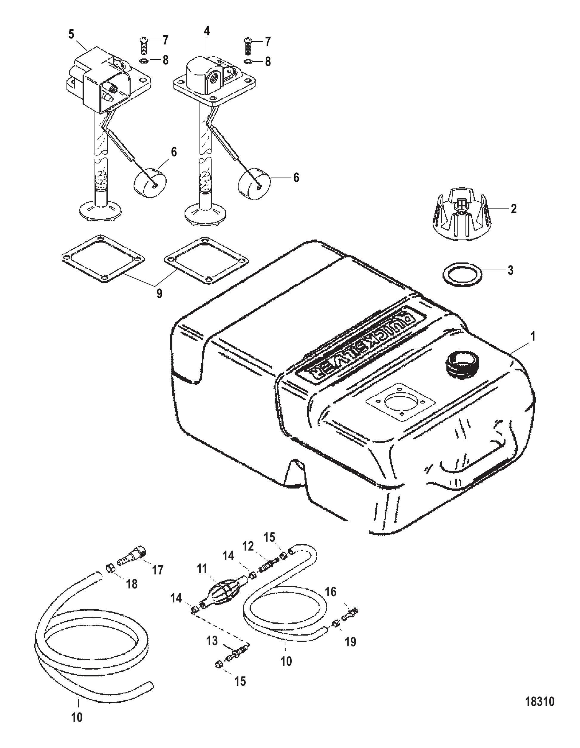 Fuel Tank (Plastic- 6.6 Gallon)