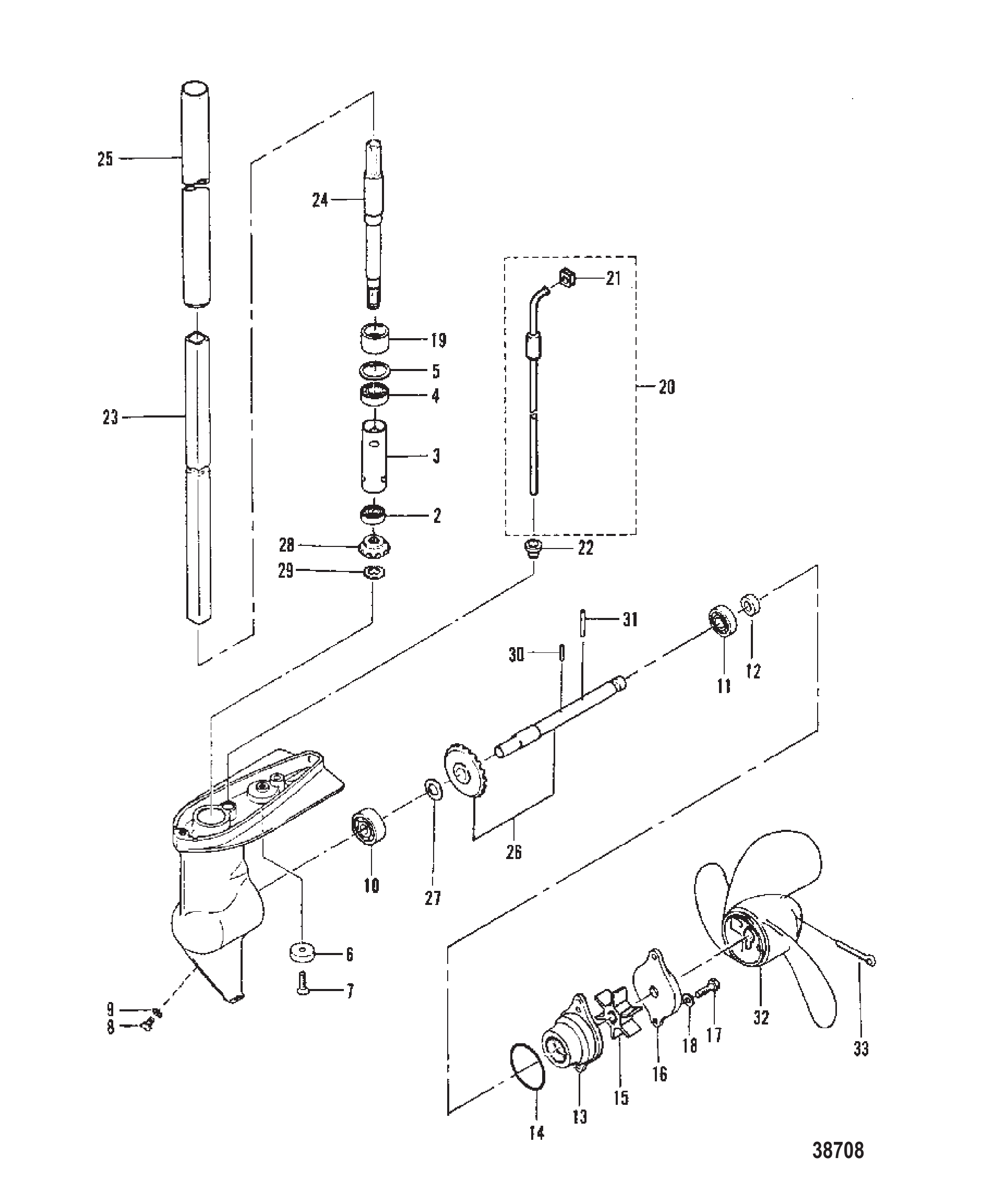 齿轮箱总成(完整) GEAR HOUSING ASSEMBLY COMPLETE