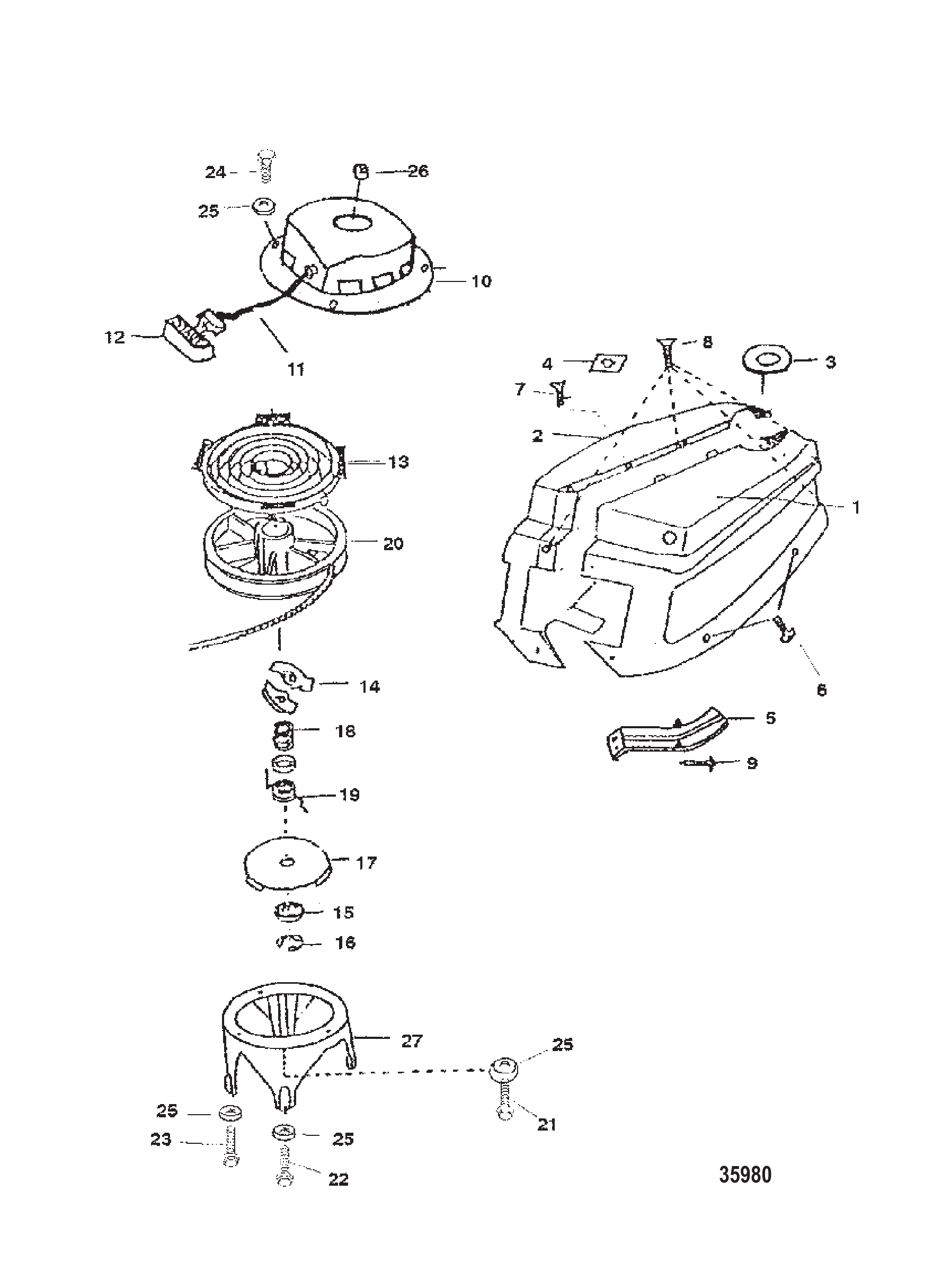 COWLING/RECOIL STARTER