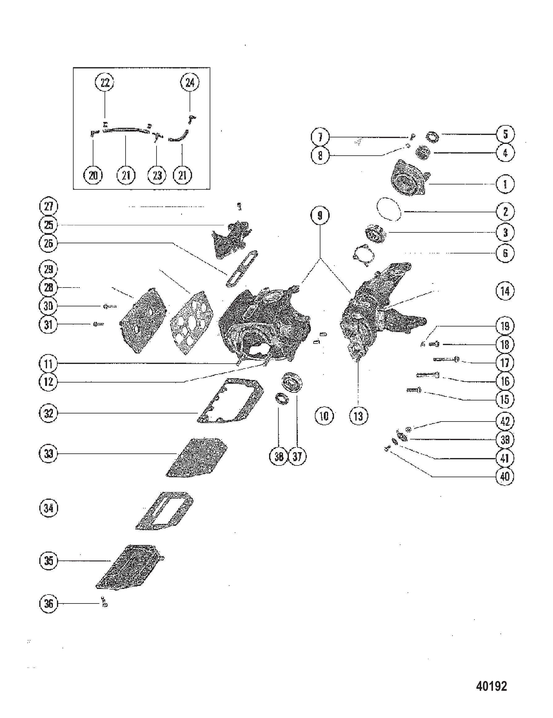 CYLINDER BLOCK AND CRANKCASE ASSEMBLY