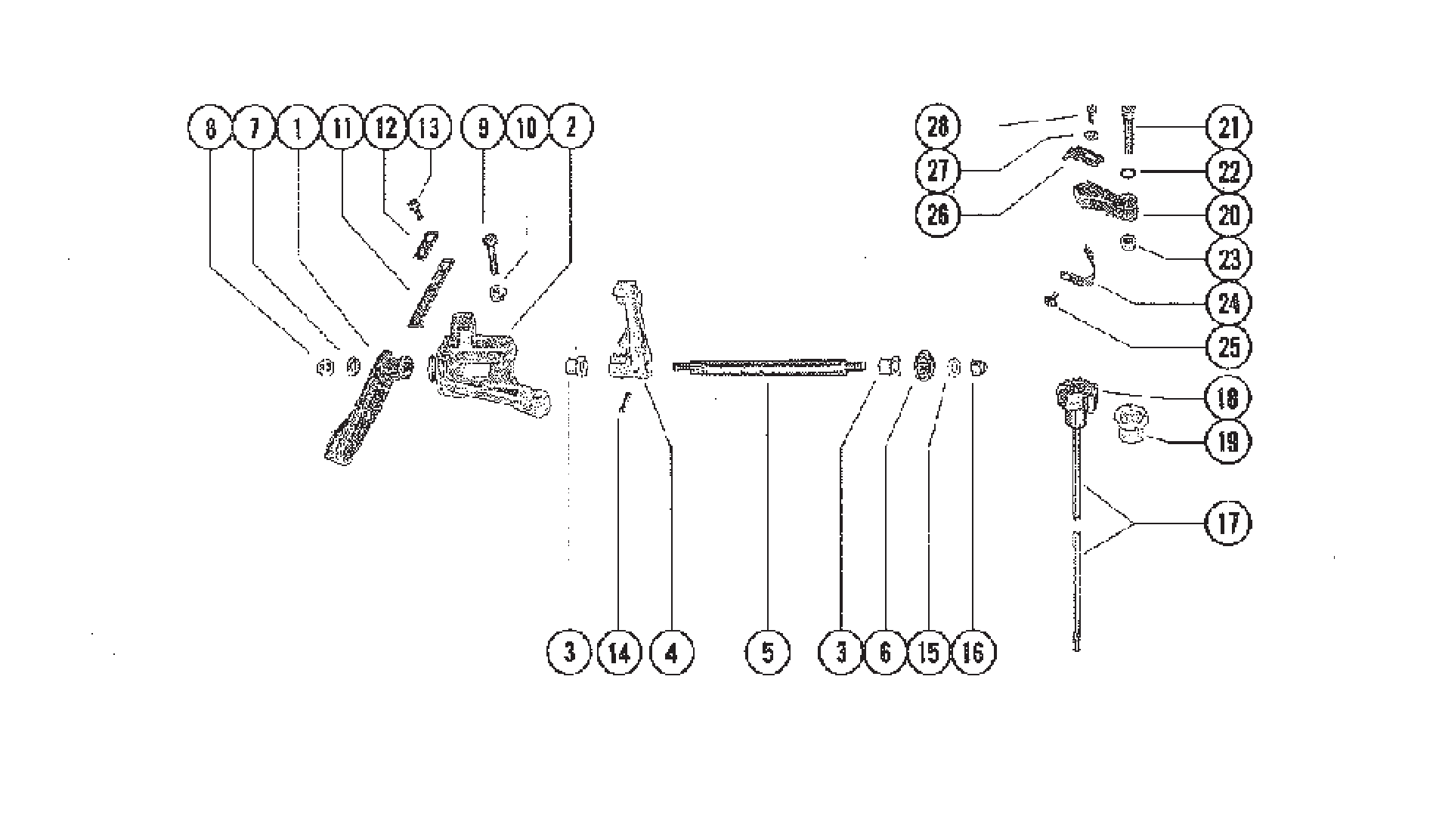 换挡控制联动装置 SHIFT CONTROL LINKAGE