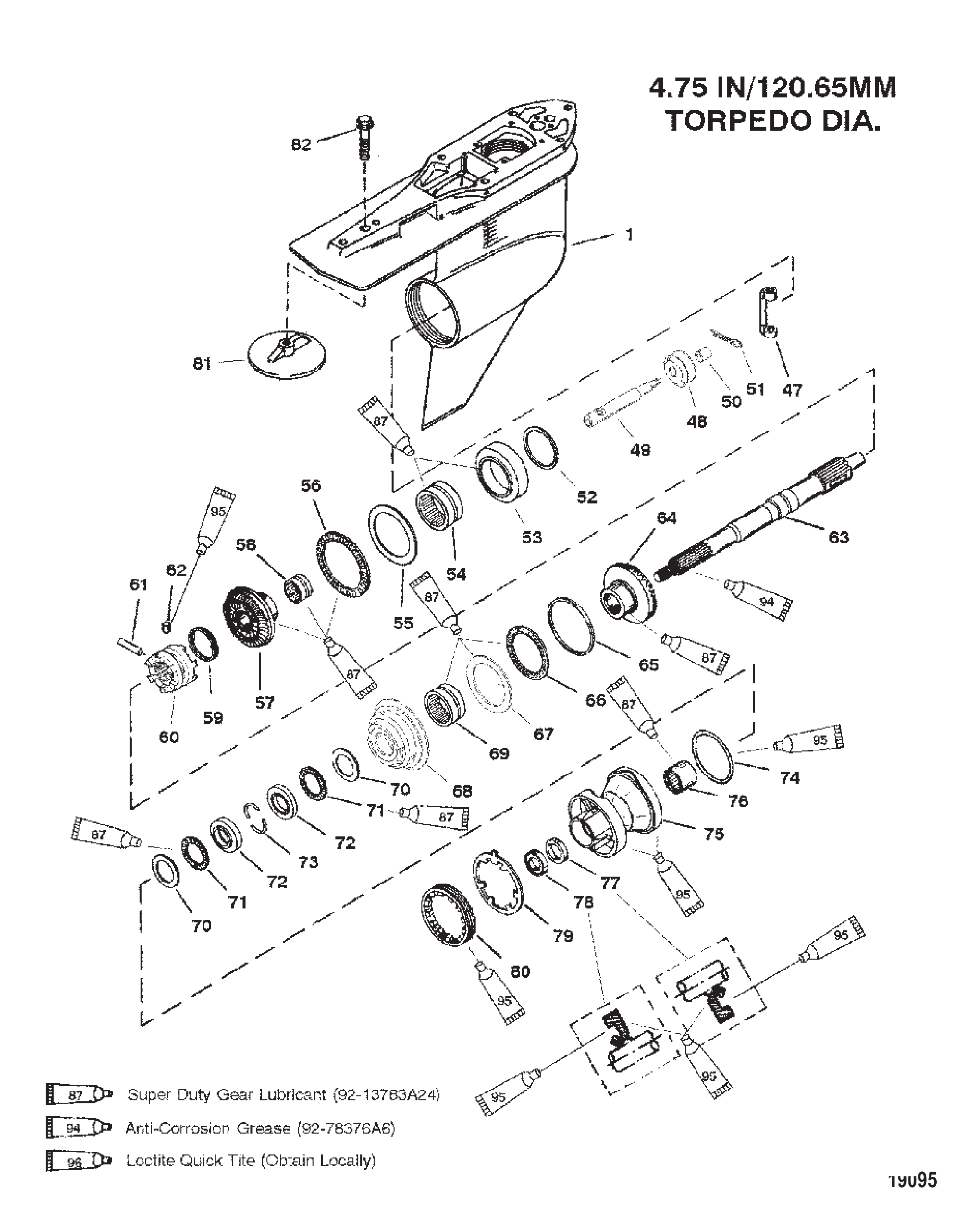 GEAR HSG (PROPSHAFT-C/R-S/N-0G960499 & BELOW)