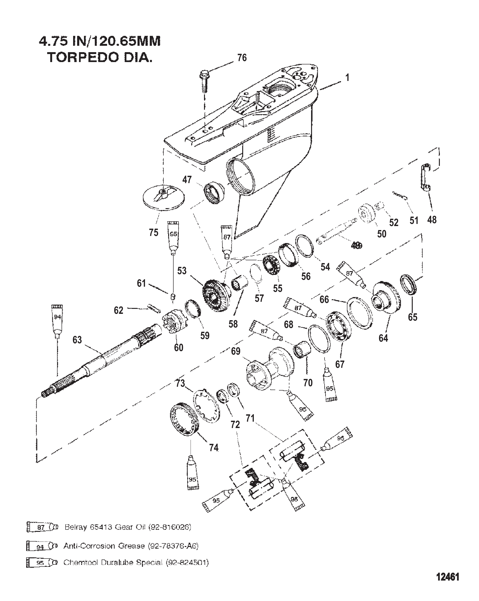 GEAR HSG (PROPSHAFT-STD-S/N-0G960500 & UP)