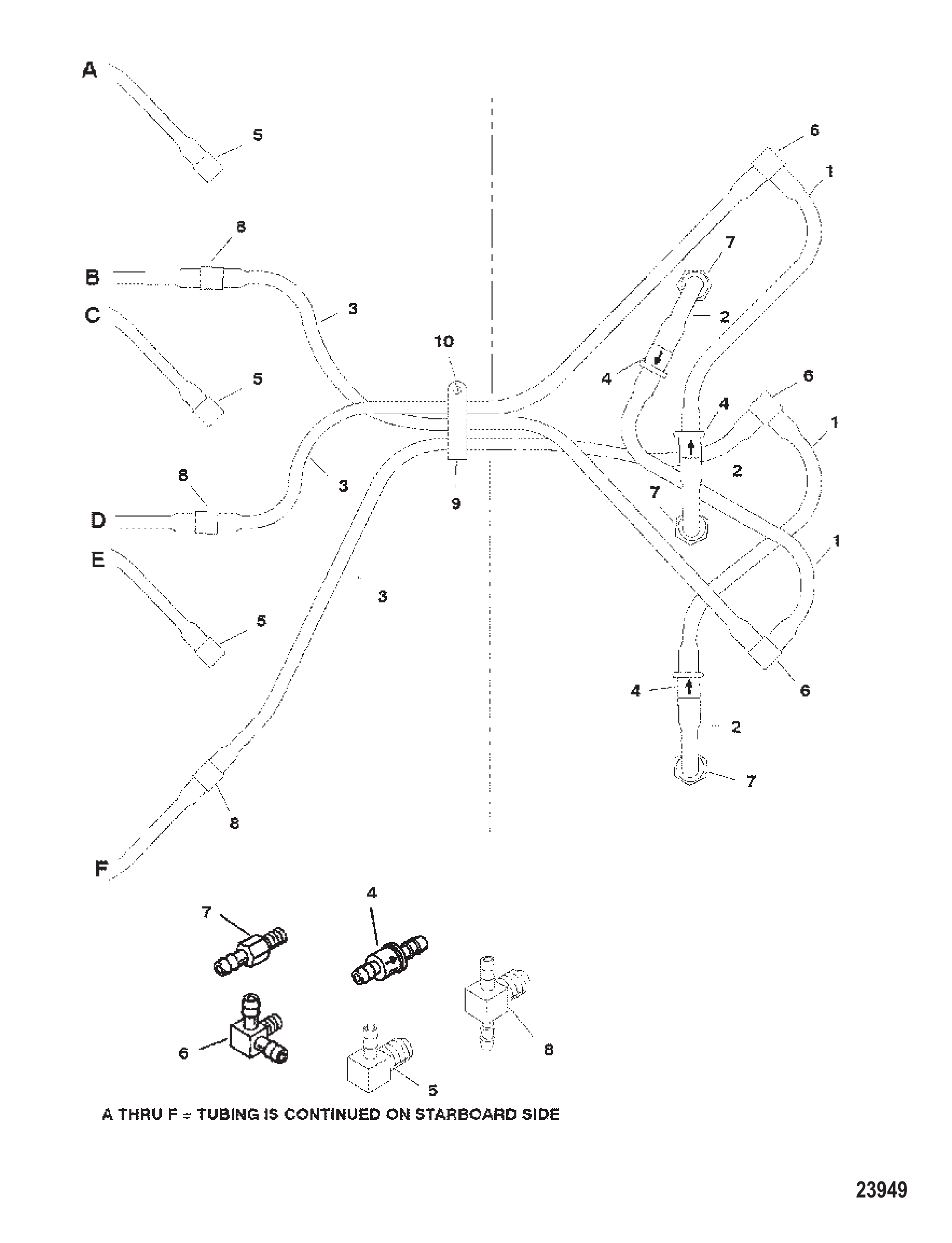 泄放系统(左舷)(序列号0G485989及以上) BLEED SYSTEM (PORT)(S/N-0G485989 & UP)