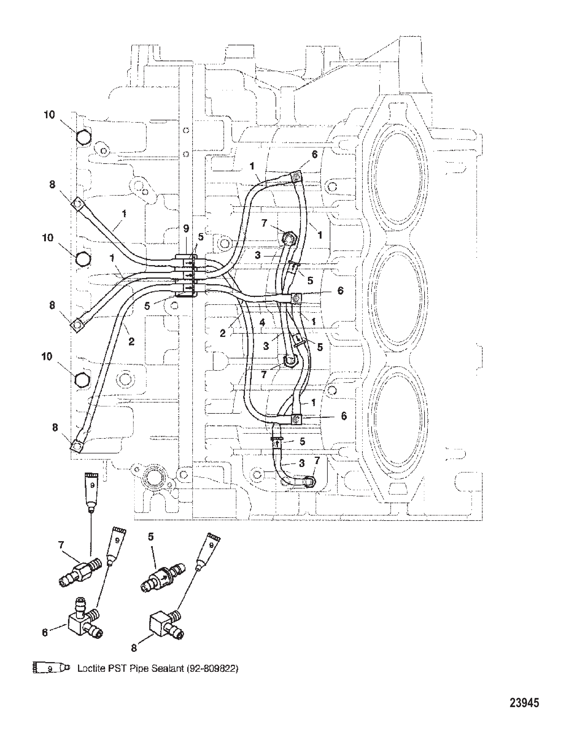 泄放系统(左舷)(序列号0G437999及以下) BLEED SYSTEM (PORT) (S/N-0G437999 & BELOW)
