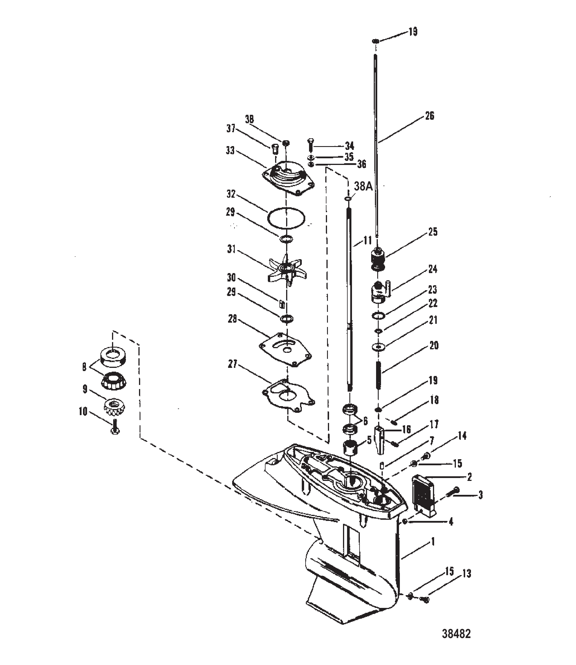 齿轮箱(驱动轴) Gear Housing (Driveshaft)
