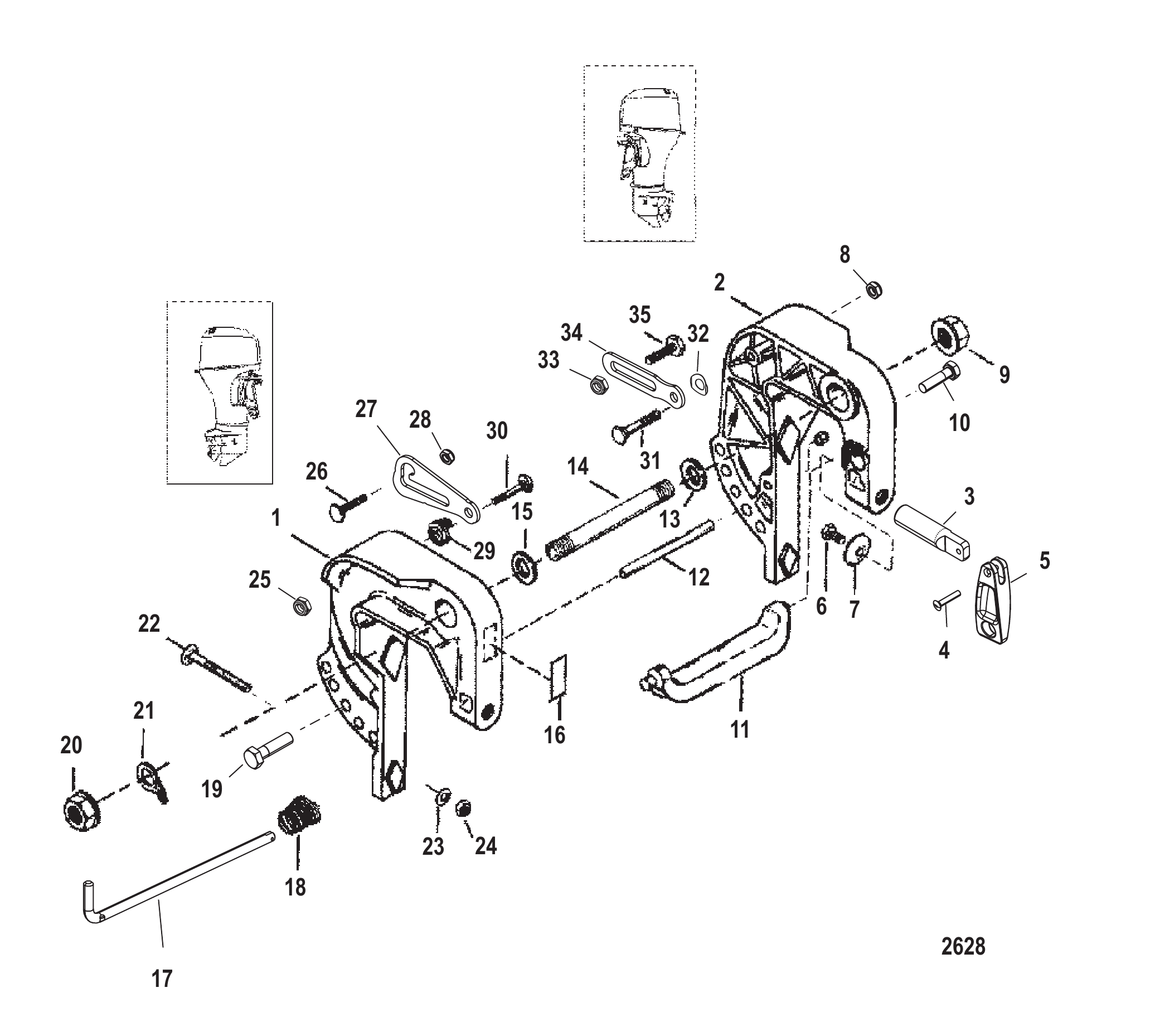 夹紧支架总成 Clamp Bracket Assembly