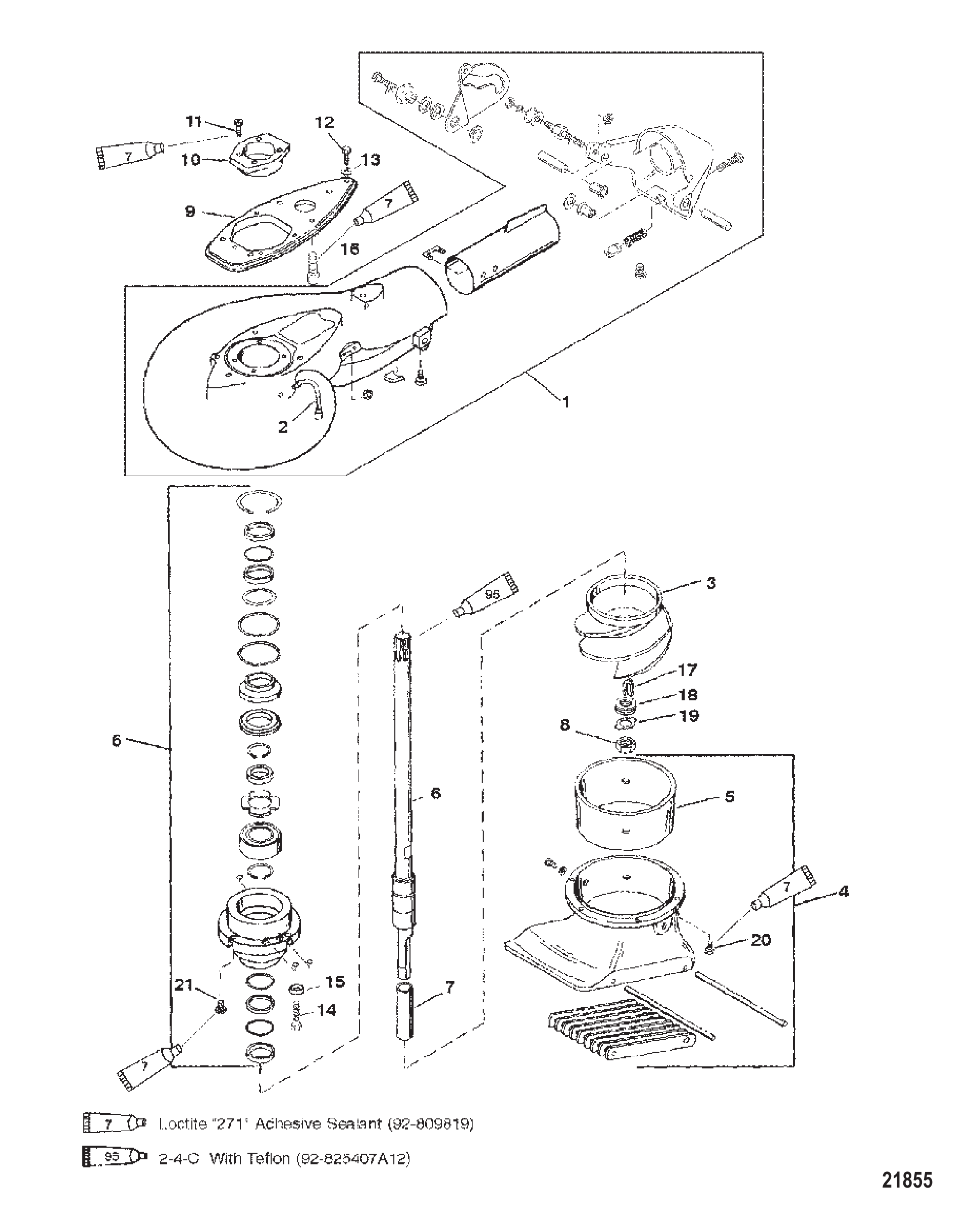 喷水推进泵总成(序列号 0G157846 及以上) Jet Pump Assembly (S/N 0G157846 & Up)