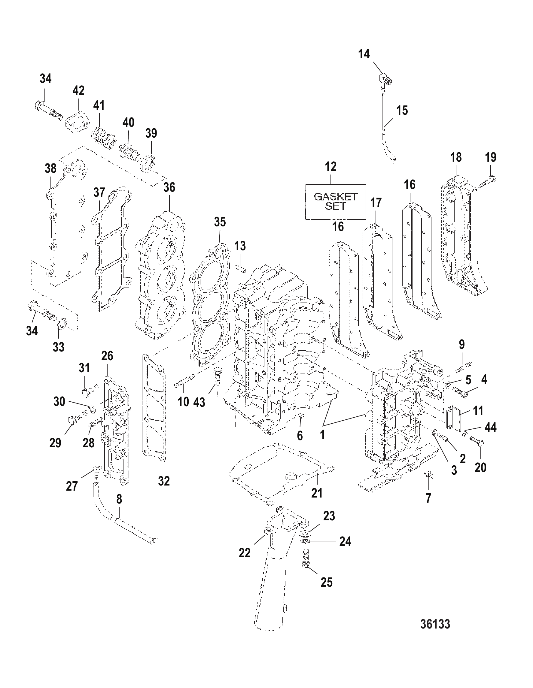 CYLINDER BLOCK ASSEMBLY