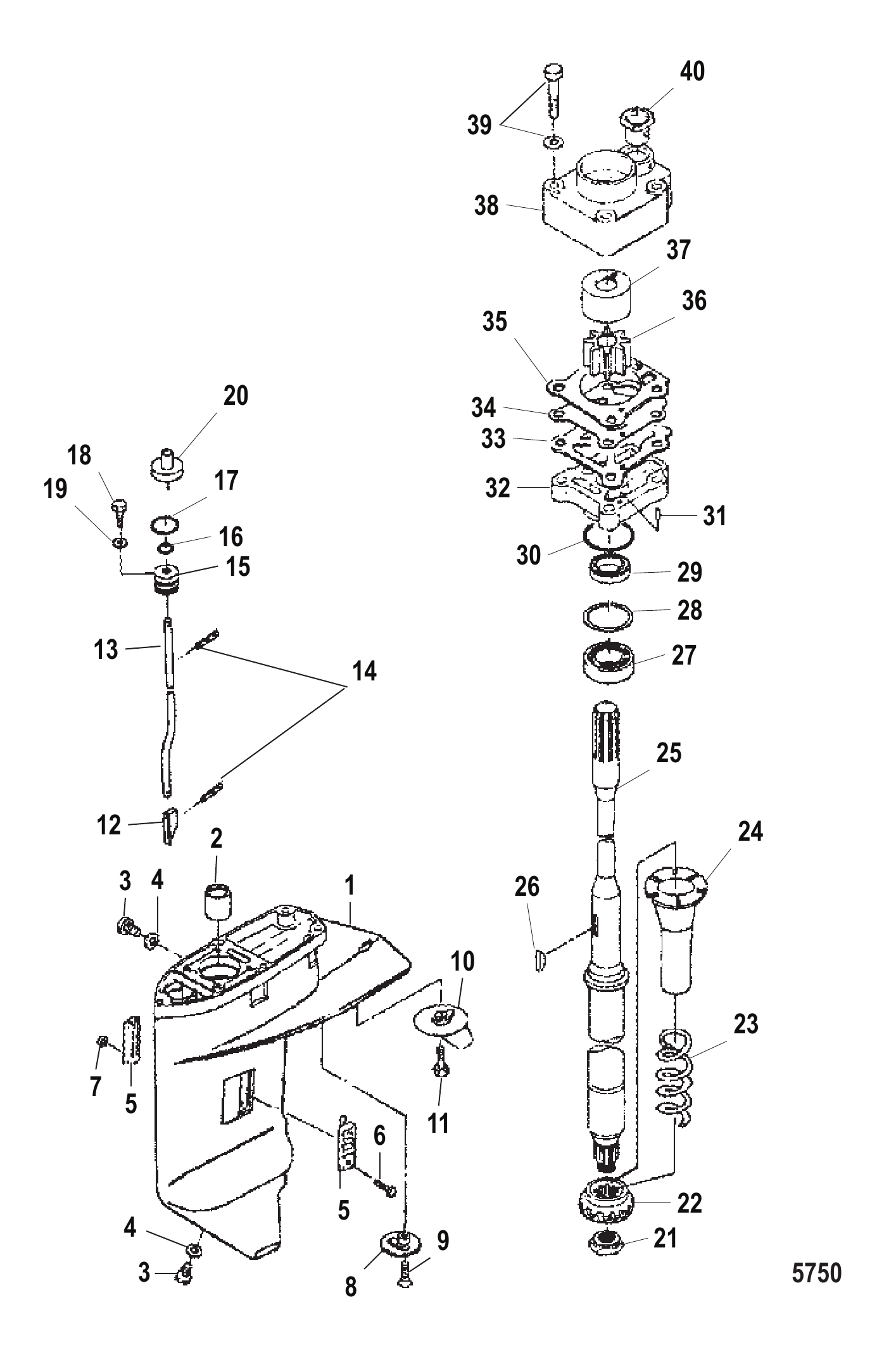 Gear Housing Driveshaft