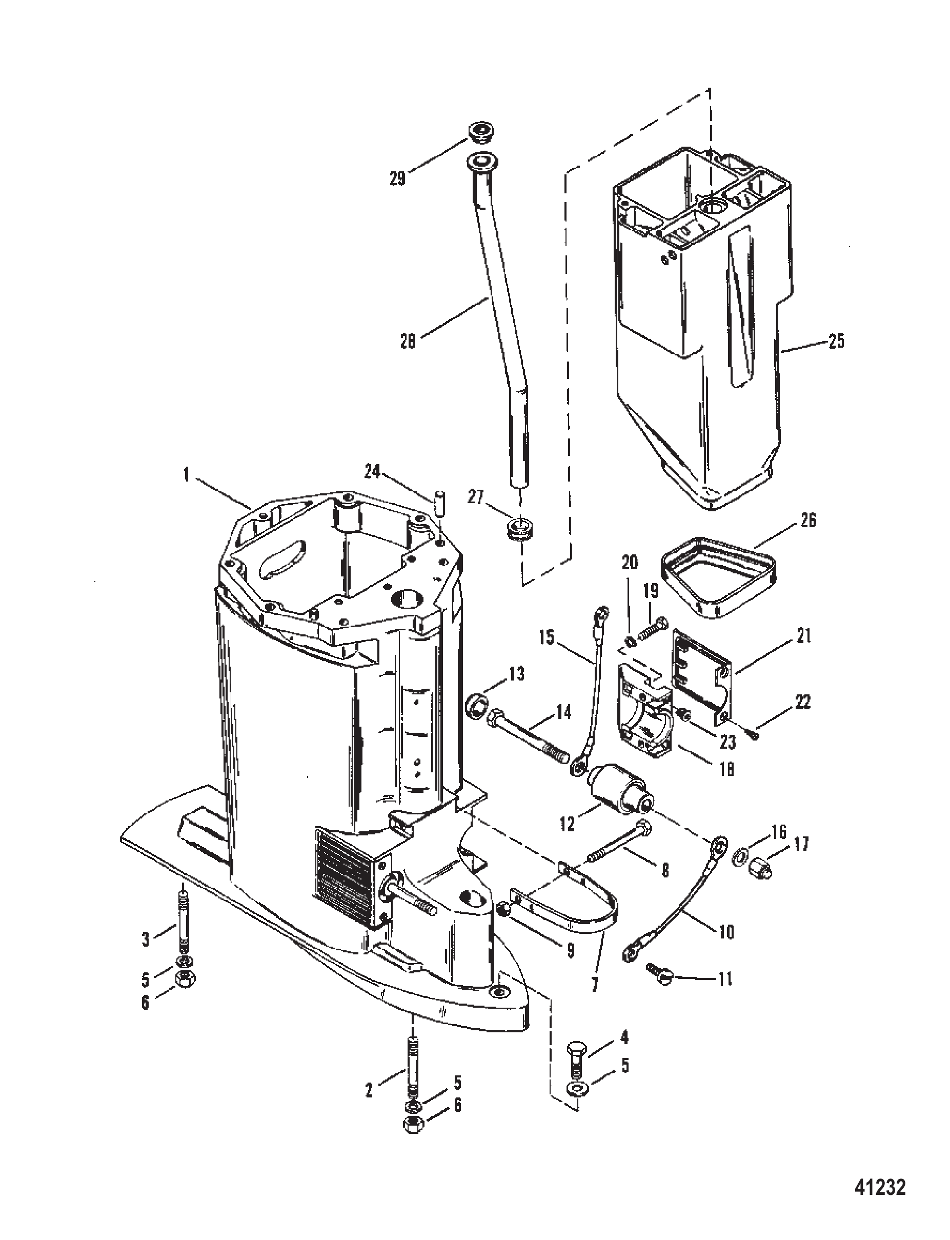 DRIVESHAFT HOUSING AND EXHAUST TUBE
