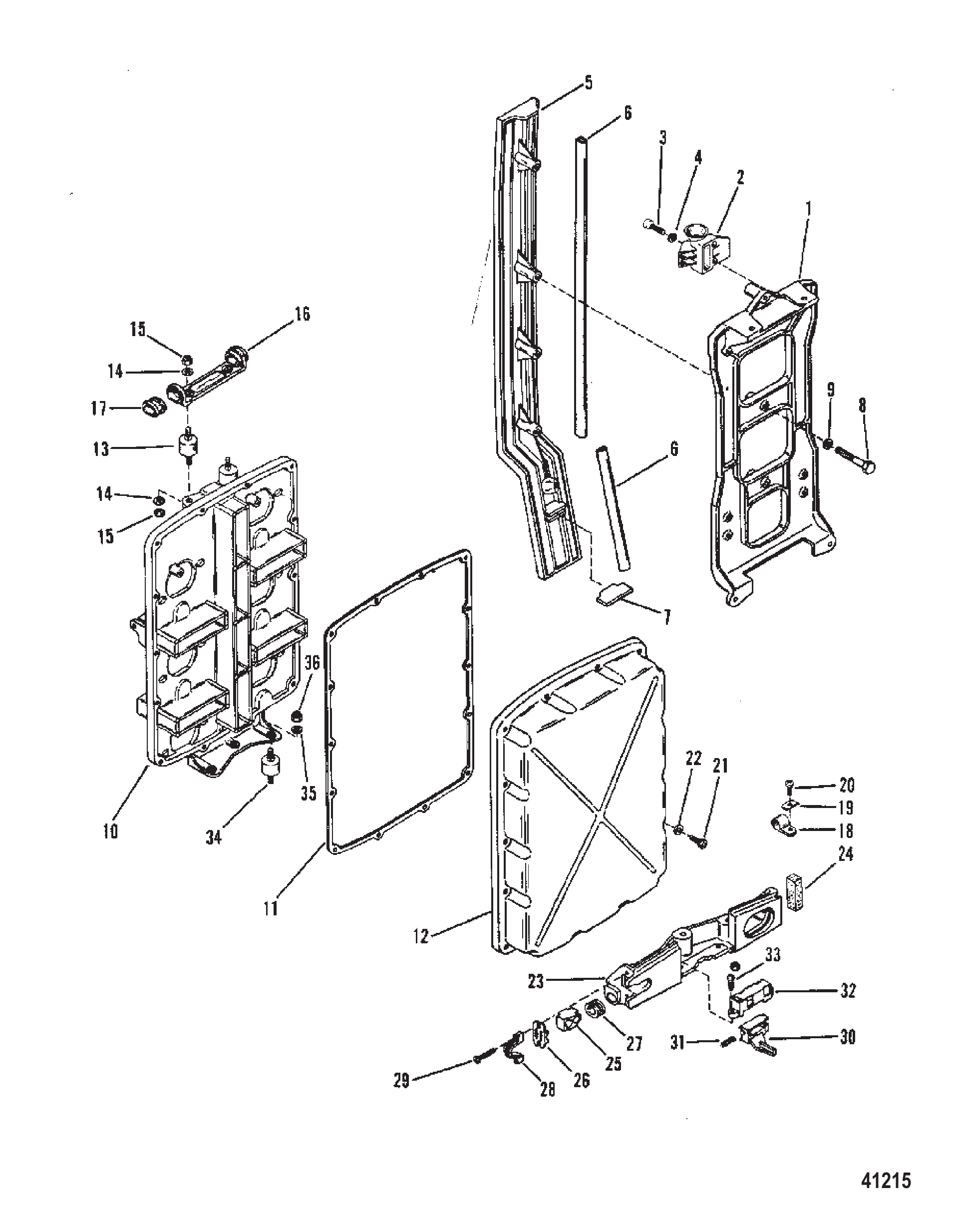 SOUND ATTENUATOR AND COWL BRACKET