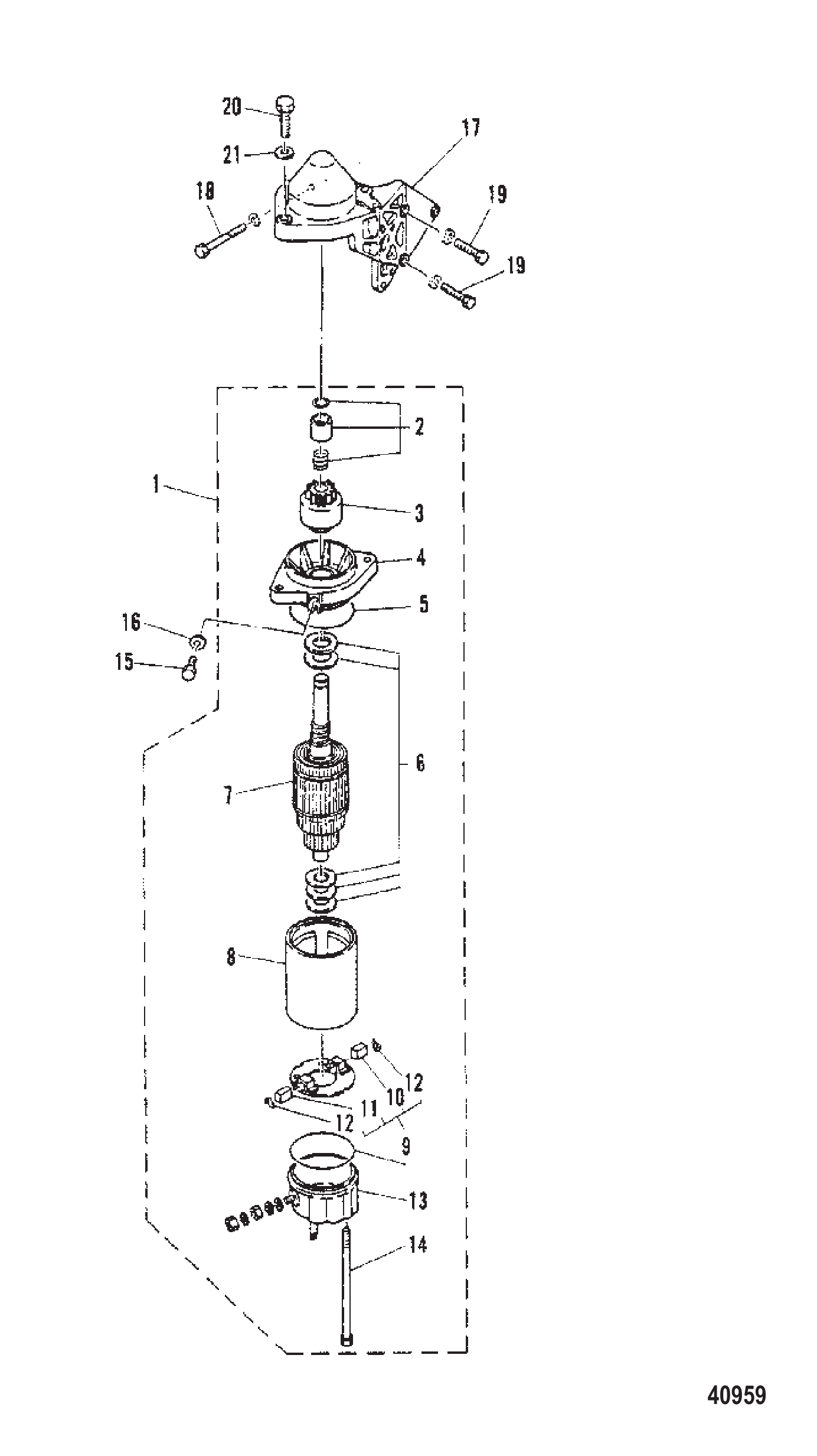 ELECTRIC START MOTOR (E-251106/EL-552121 and Up)