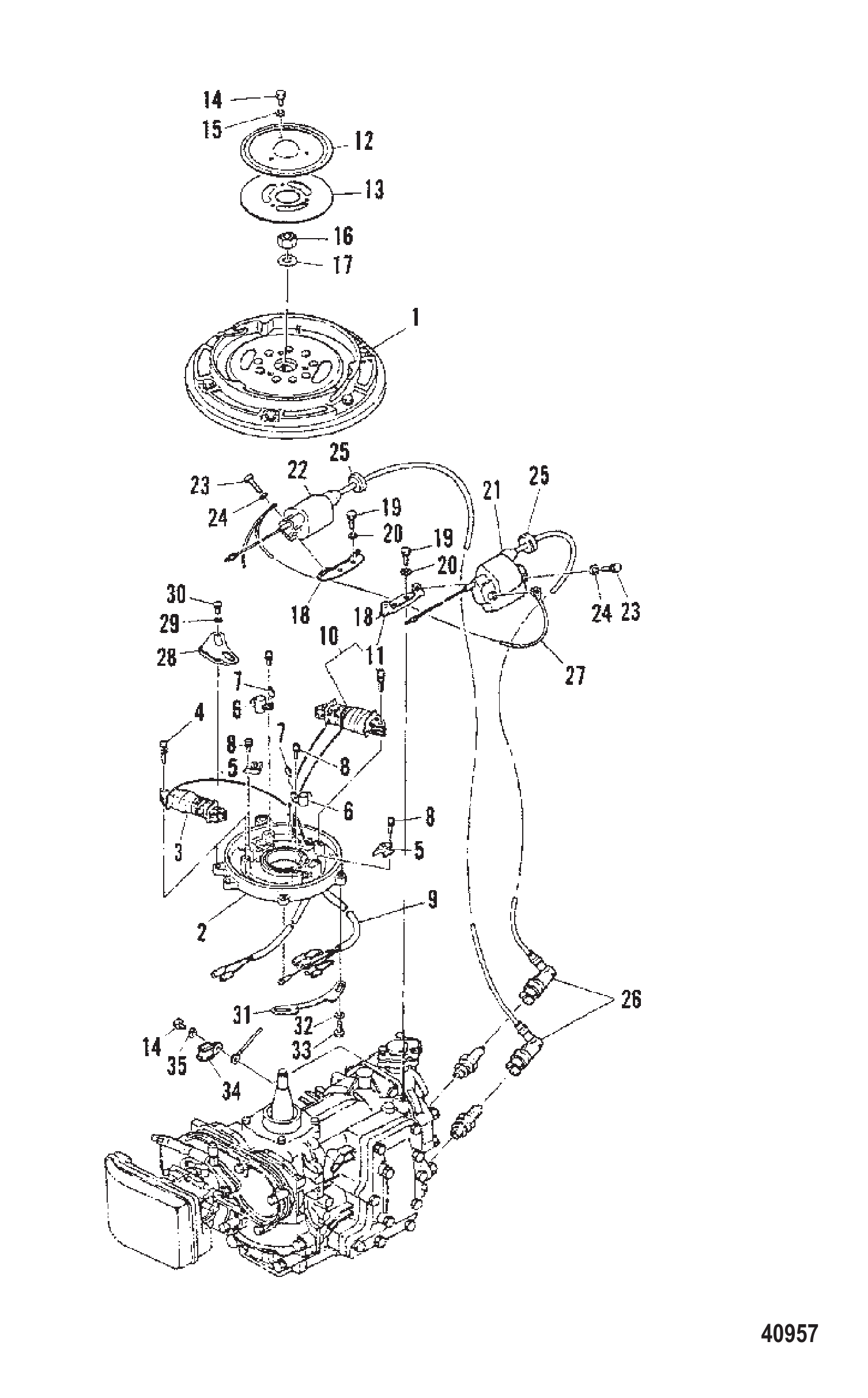 FLYWHEEL (M-006085/ML-305360/E-251105/EL-552120 and Below)