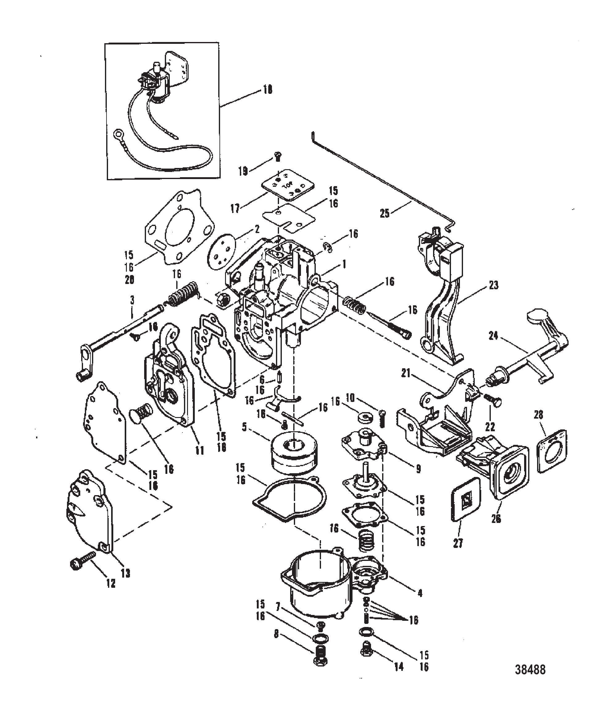 化油器(WMC-13/13A/14/14A/15/15A/16/16A) CARBURETOR (WMC-13/13A/14/14A/15/15A/16/16A)
