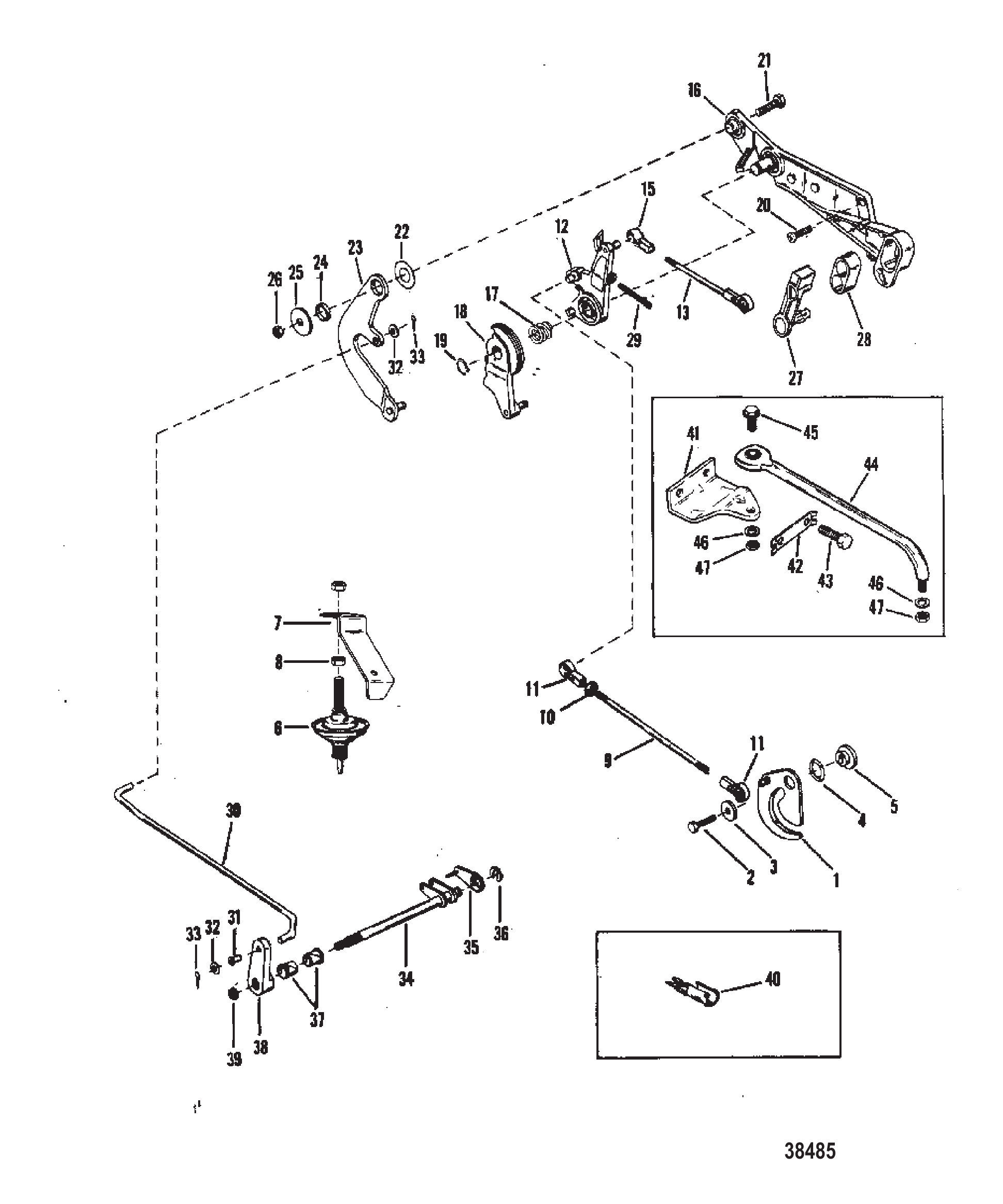 油门和换挡联动装置(电动) THROTTLE AND SHIFT LINKAGE (ELECTRIC)