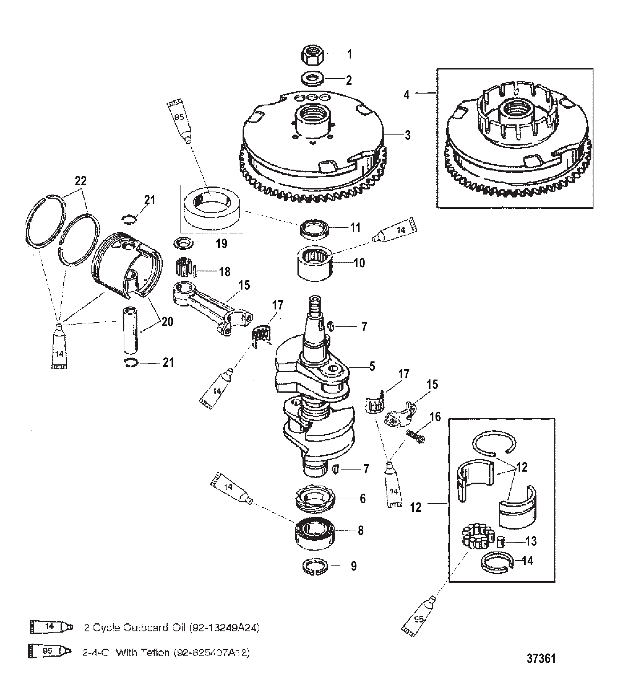 Crankshaft/Piston/Flywheel
