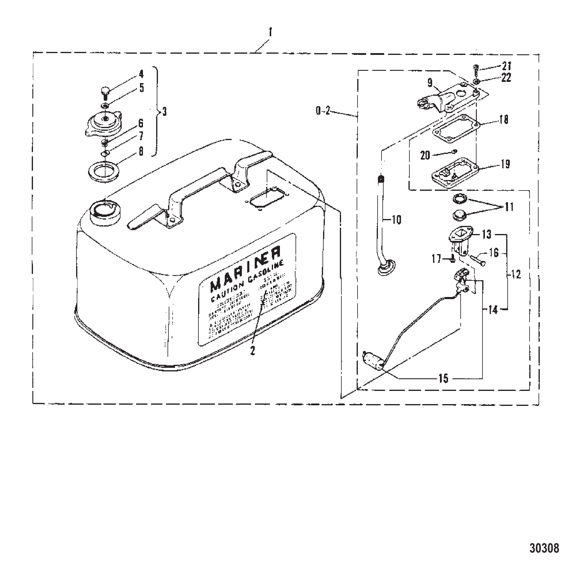 燃油箱总成(非原装油箱) FUEL TANK ASSEMBLY (NOT ORIGINAL EQUIPMENT TANK)